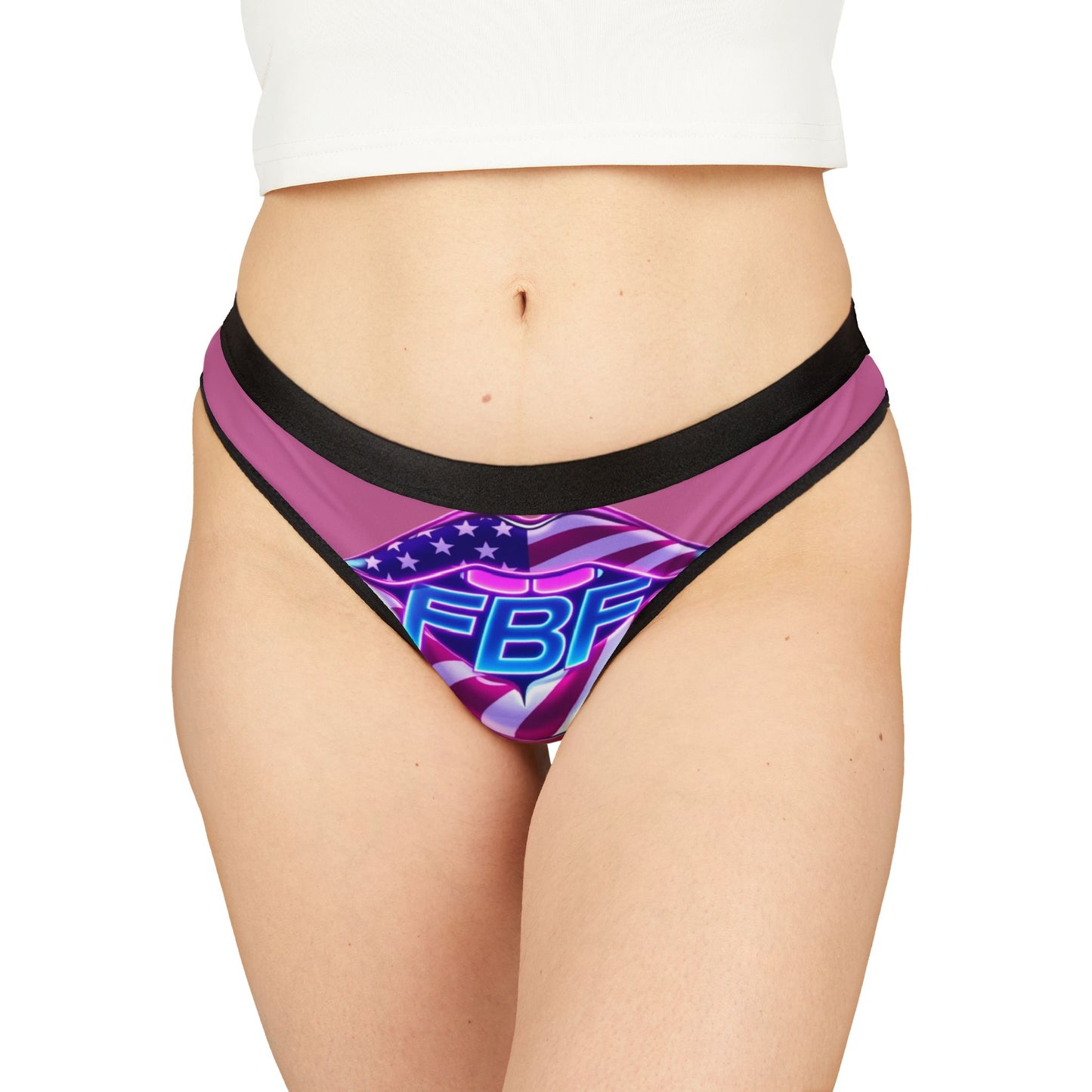 Patriotic Women's Thongs, Fun & Flirty Underwear, Fourth of July Lingerie, Gift for Her, Festival Fashion