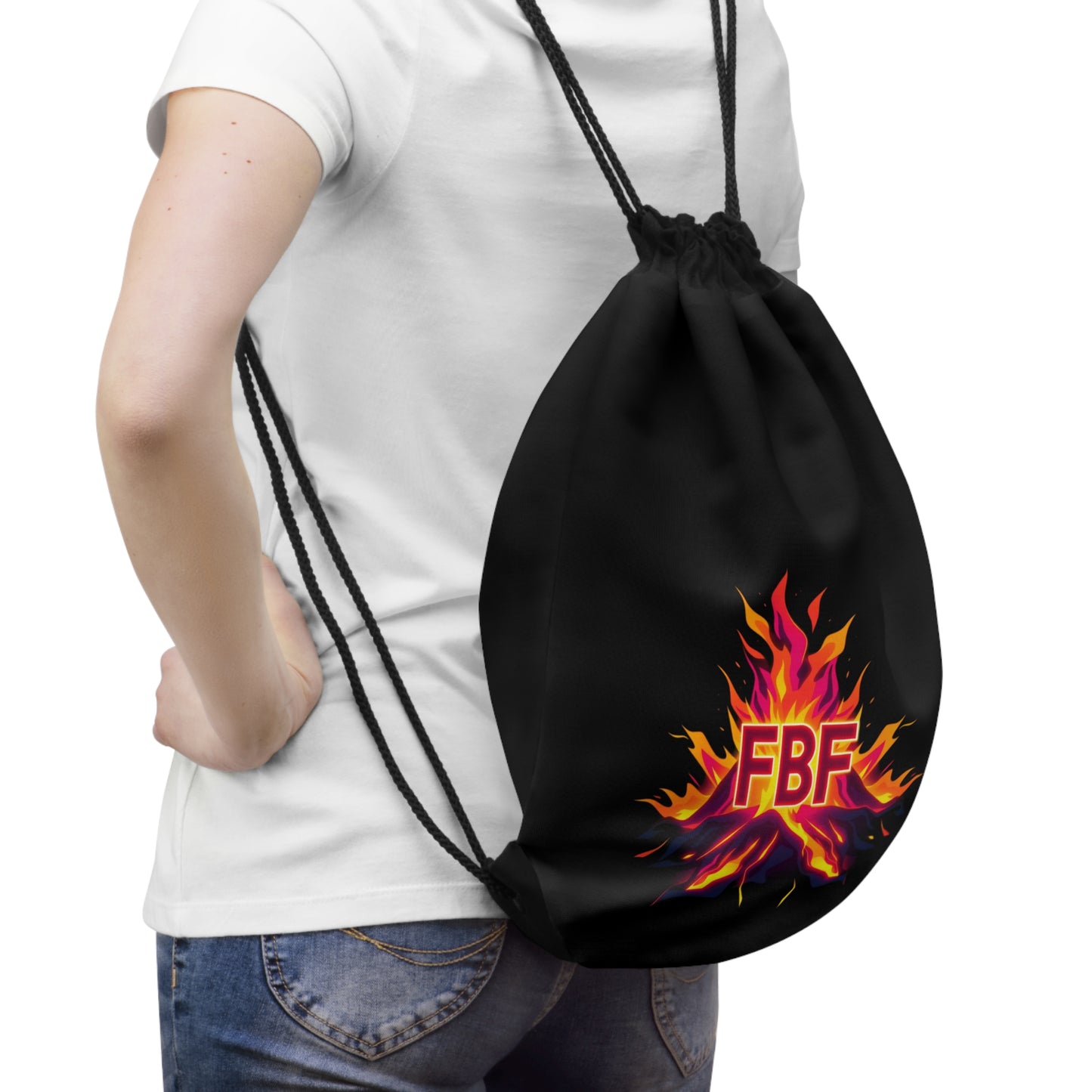 Drawstring Bag, Versatile Tote for Gym, Travel, or School,Design, Great for Independence Day, Gift Idea