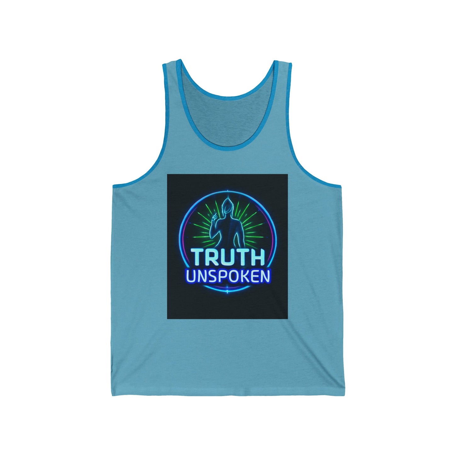 Neon Truth Unisex Jersey Tank - Inspirational Gift, Festival Wear, Summer Style, Screen-Printed Apparel, Casual Tank Top