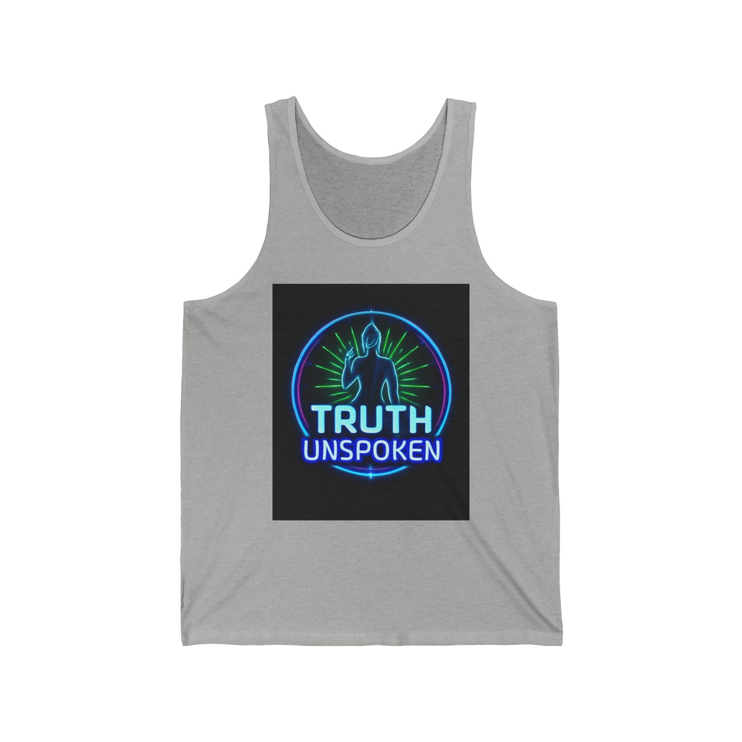 Neon Truth Unisex Jersey Tank - Inspirational Gift, Festival Wear, Summer Style, Screen-Printed Apparel, Casual Tank Top