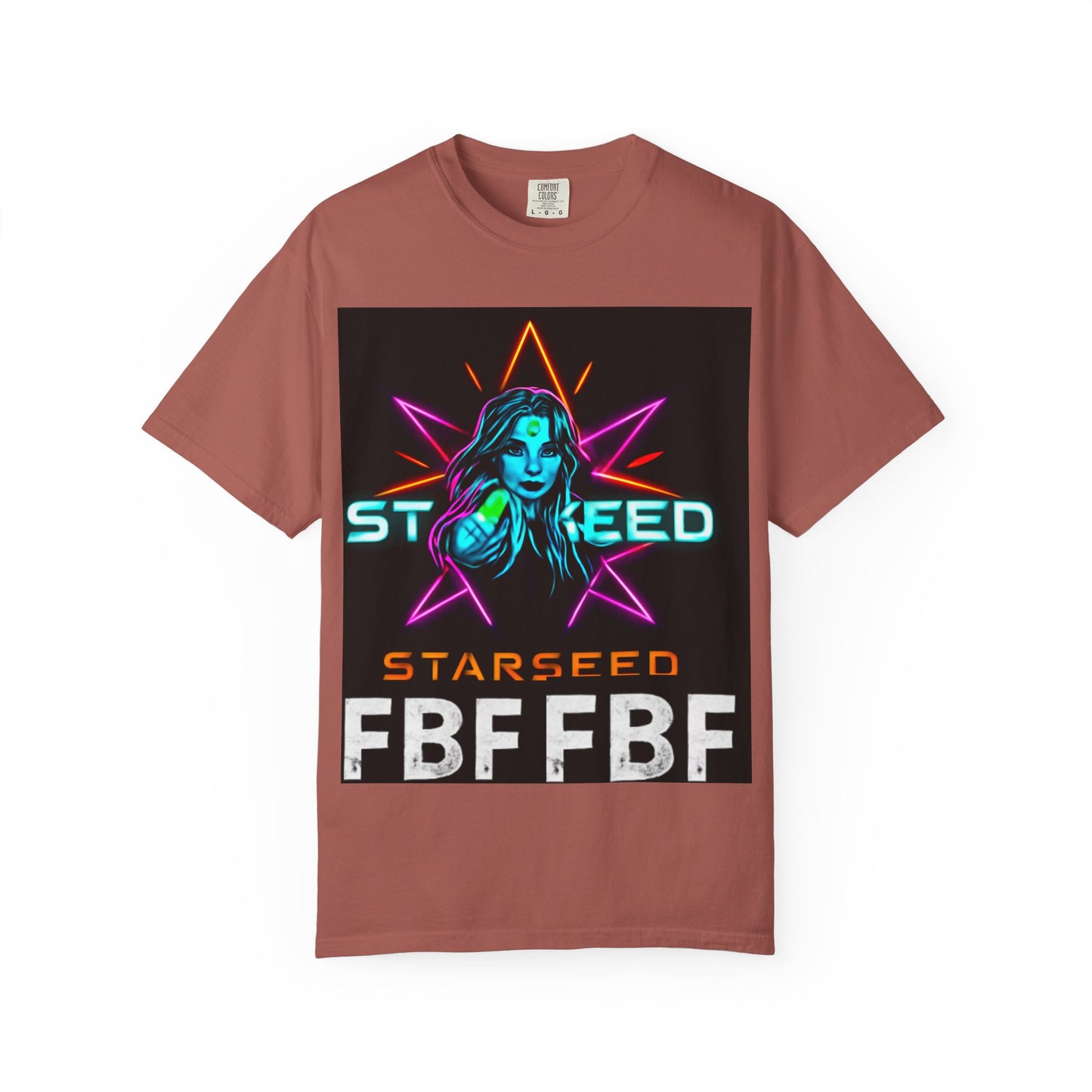 Neon Graphic T-Shirt - Starseed FBF Tee, Unisex Fashion, Cool Gift, Festival Wear, Retro Style, Casual Streetwear