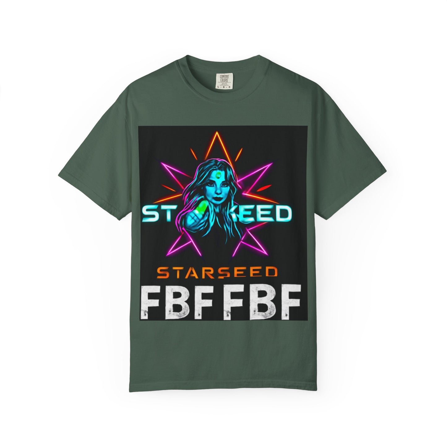 Neon Graphic T-Shirt - Starseed FBF Tee, Unisex Fashion, Cool Gift, Festival Wear, Retro Style, Casual Streetwear