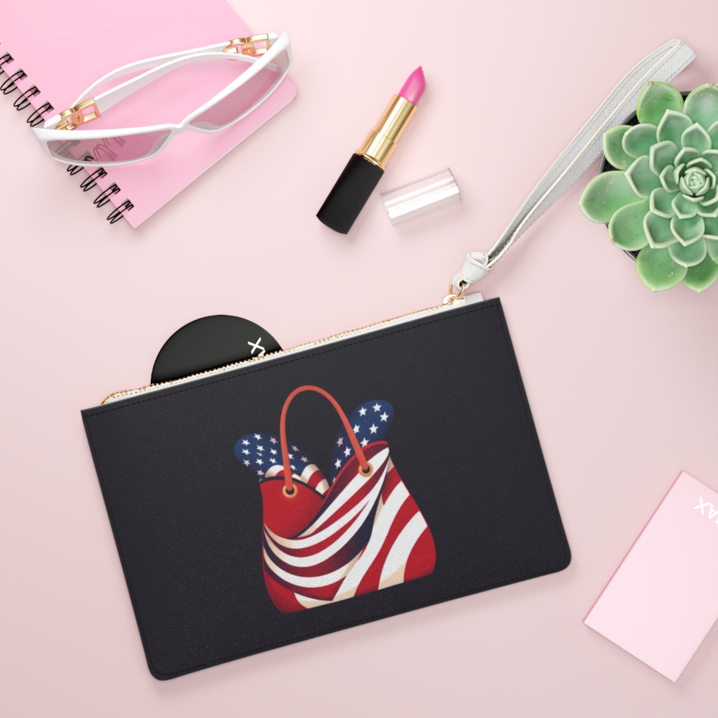 Patriotic Clutch Bag | July 4th Accessories, American Flag Pouch, Festival Handbag, Women's Clutch, USA Pride