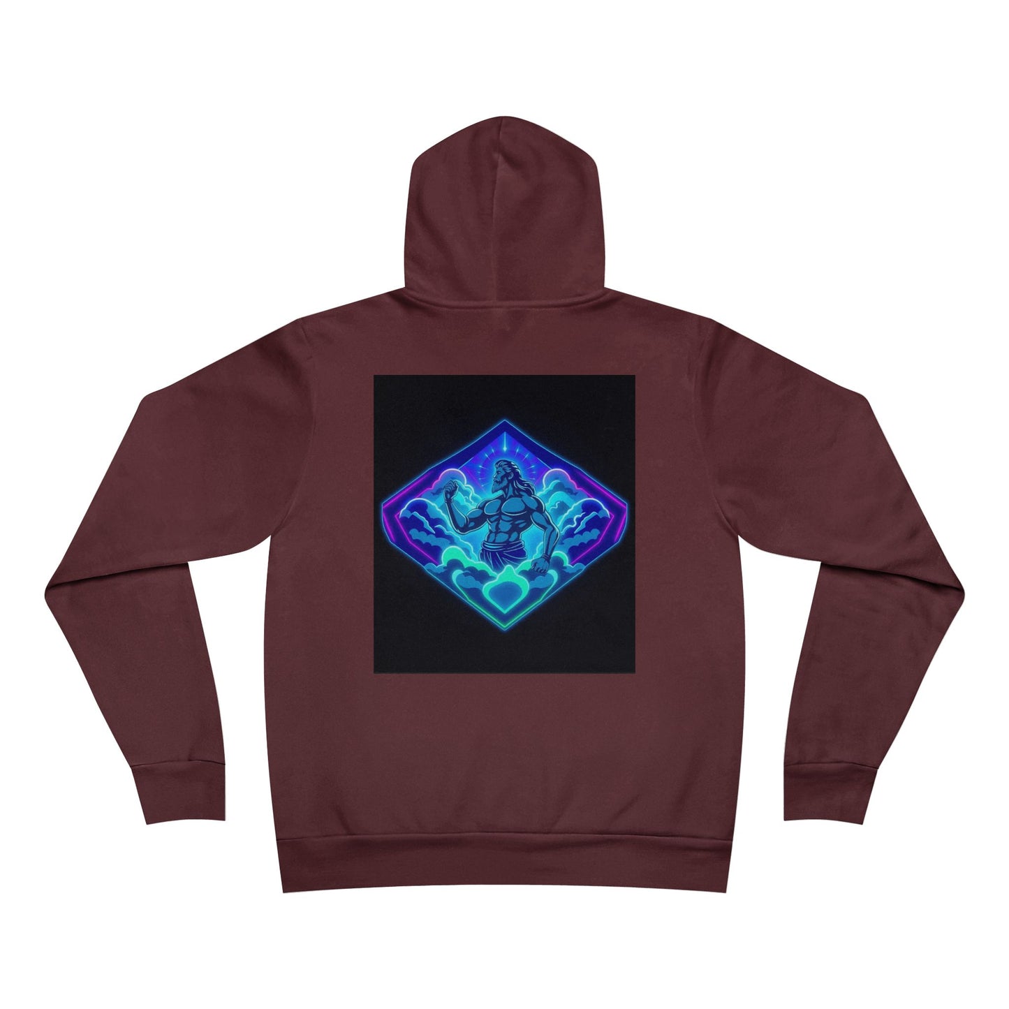 Neon Pride in God Hoodie — Colorful LGBTQ+ Heart & Hands Pullover