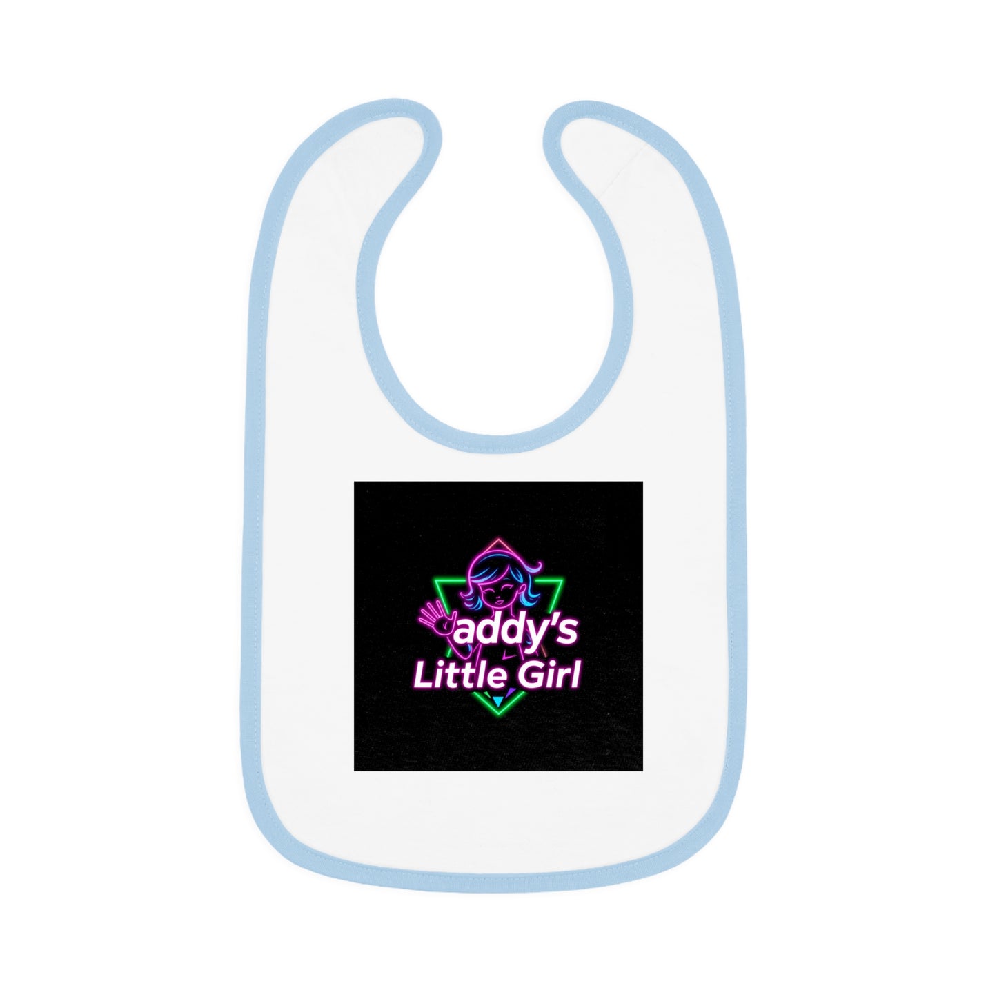 Baby Contrast Trim Jersey Bib