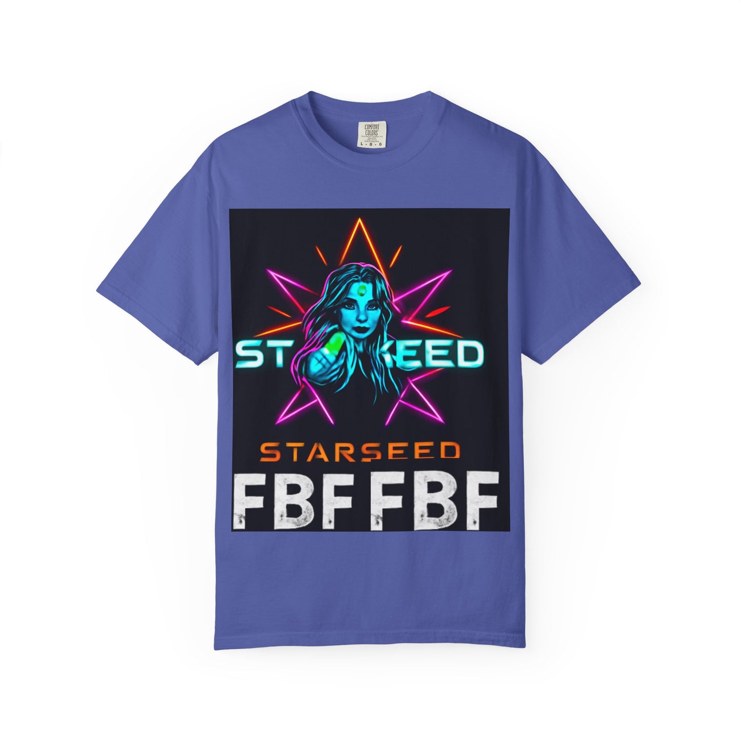 Neon Graphic T-Shirt - Starseed FBF Tee, Unisex Fashion, Cool Gift, Festival Wear, Retro Style, Casual Streetwear