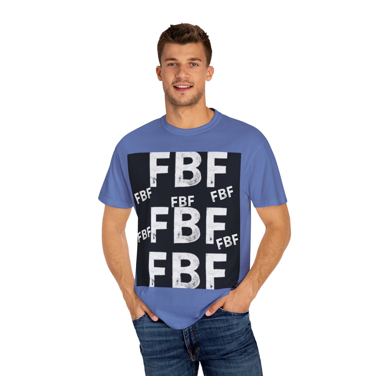 FBF Garment-Dyed Unisex T-shirt, Casual Wear, Graphic Tee, Street Style, Gift for Friends, All Occasions