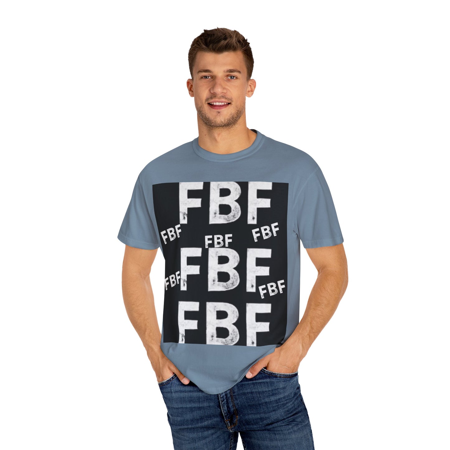 FBF Garment-Dyed Unisex T-shirt, Casual Wear, Graphic Tee, Street Style, Gift for Friends, All Occasions