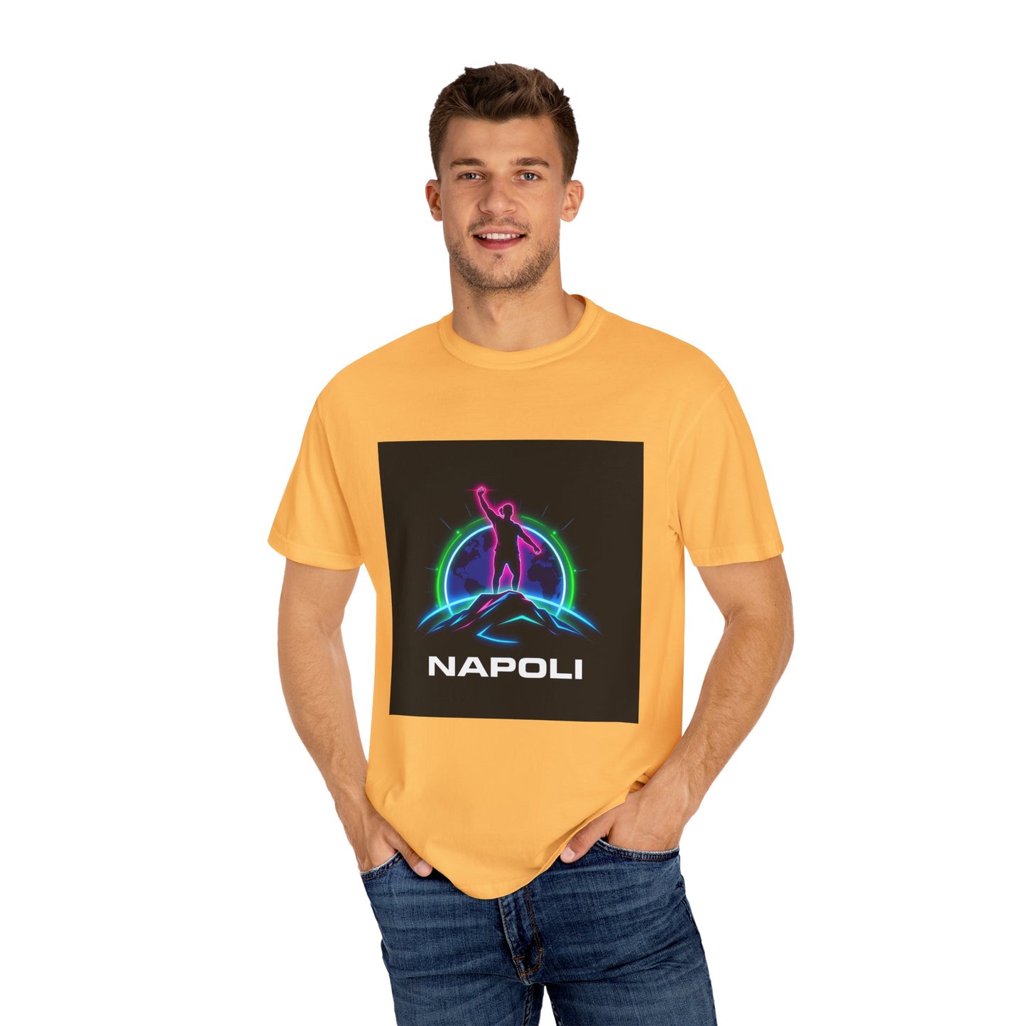 Neon Napoli T-Shirt for Adventurers, Retro Graphic Tee, Perfect for Travelers, Gifts for Him/Her, Cool Streetwear, Casual Outfit