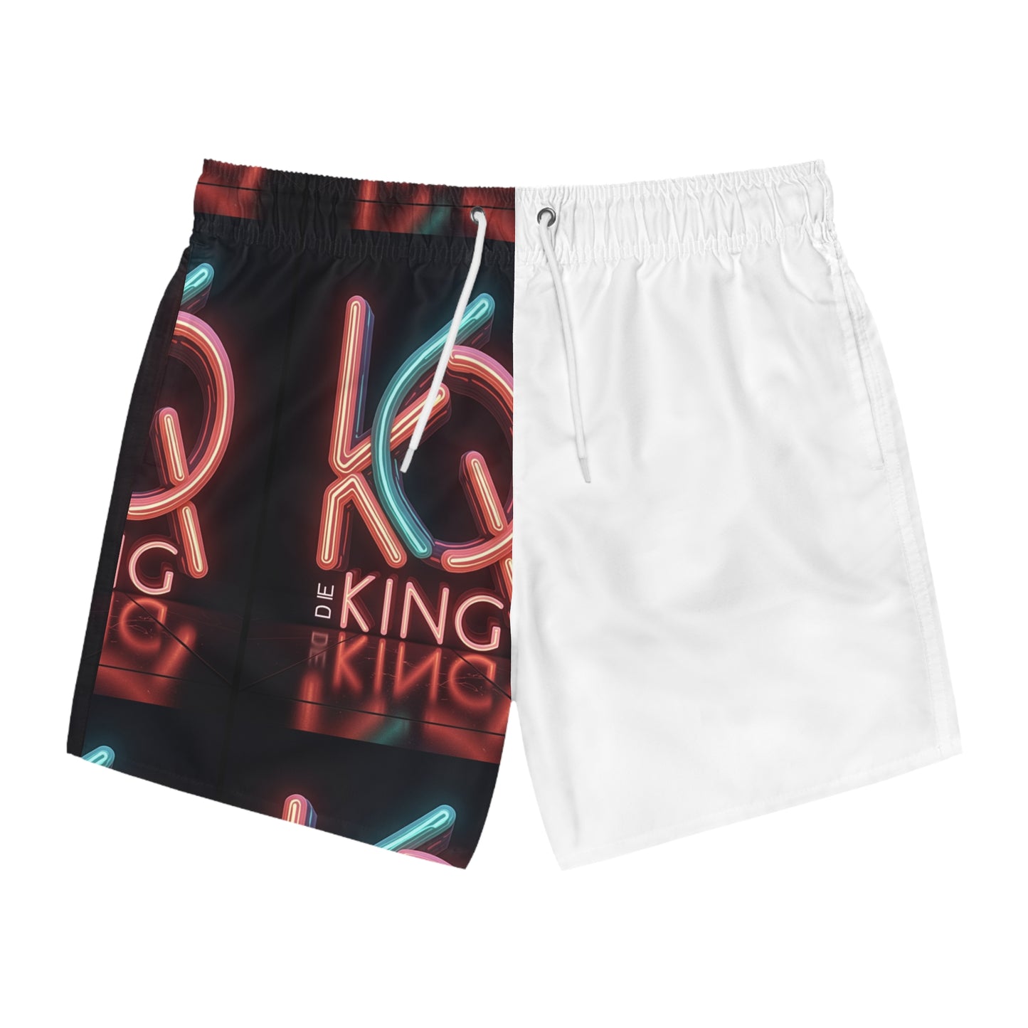 Neon King Swim Trunks - Stylish Poolside Shorts for Summer Fun