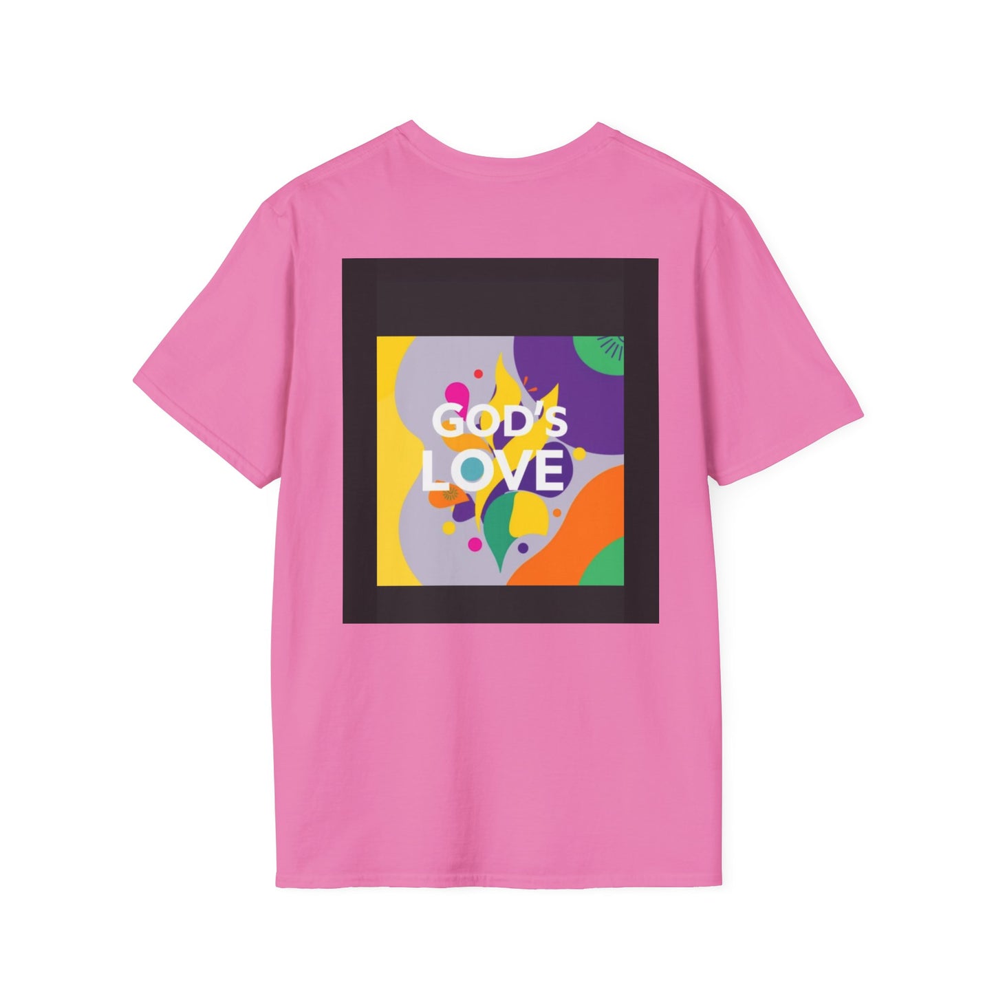 Unisex Softstyle T-Shirt with God's Love Design, Faith Shirt, Inspirational Tee, Christian Apparel, Gift for Believers, Everyday Wear