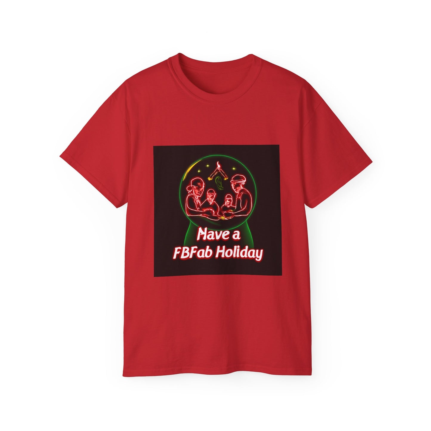 Festive Alien Tee, Unisex Holiday T-Shirt, Graphic Tee for Parties, Fun Gift for Friends, Quirky Style for Casual Wear