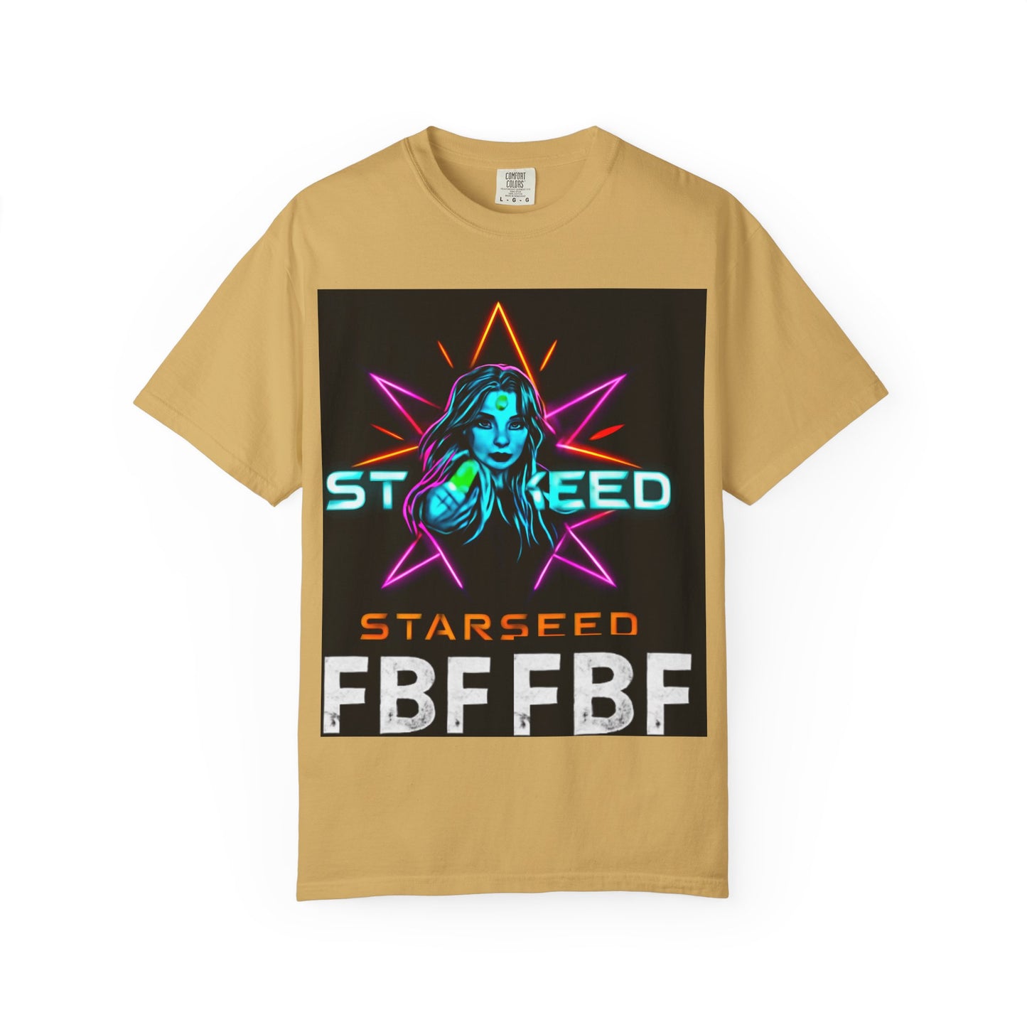 Neon Graphic T-Shirt - Starseed FBF Tee, Unisex Fashion, Cool Gift, Festival Wear, Retro Style, Casual Streetwear