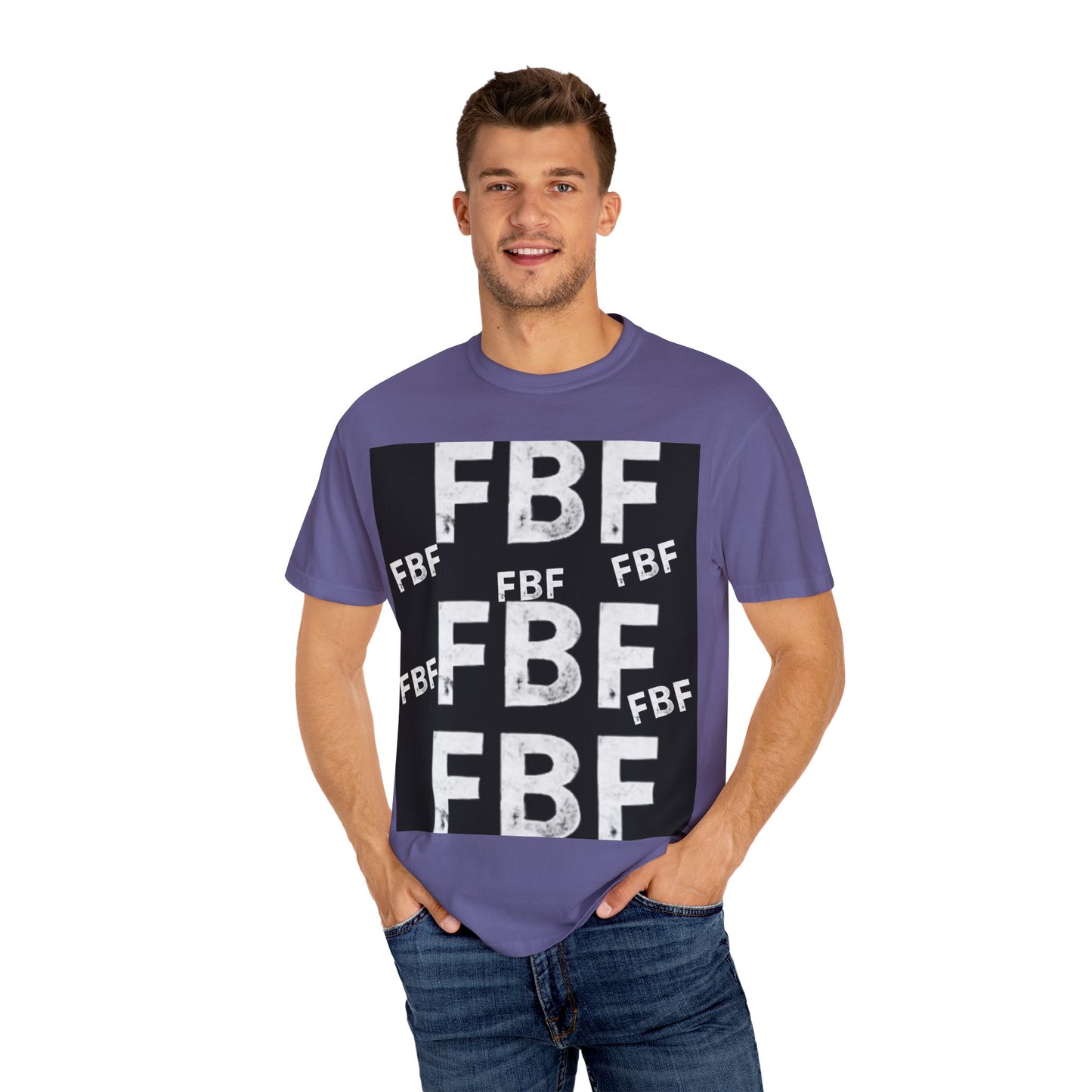FBF Garment-Dyed Unisex T-shirt, Casual Wear, Graphic Tee, Street Style, Gift for Friends, All Occasions