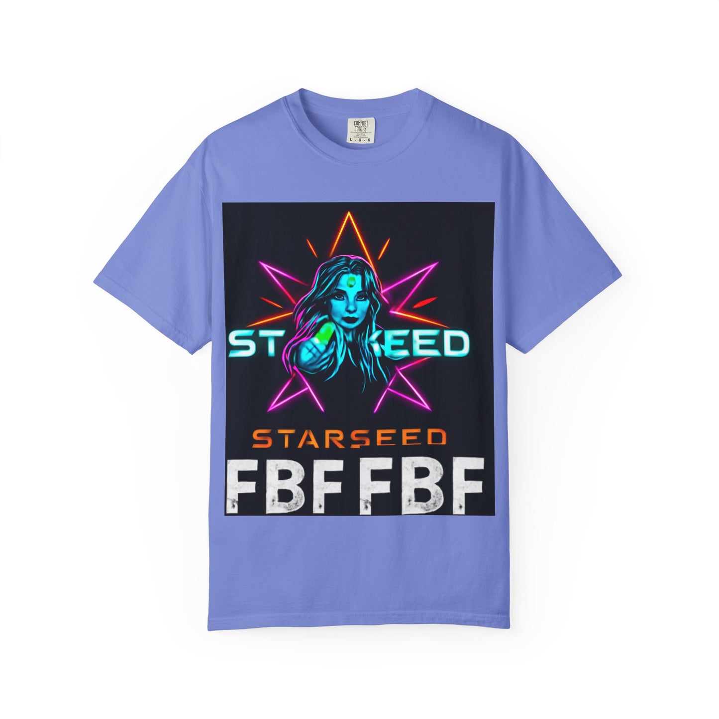 Neon Graphic T-Shirt - Starseed FBF Tee, Unisex Fashion, Cool Gift, Festival Wear, Retro Style, Casual Streetwear