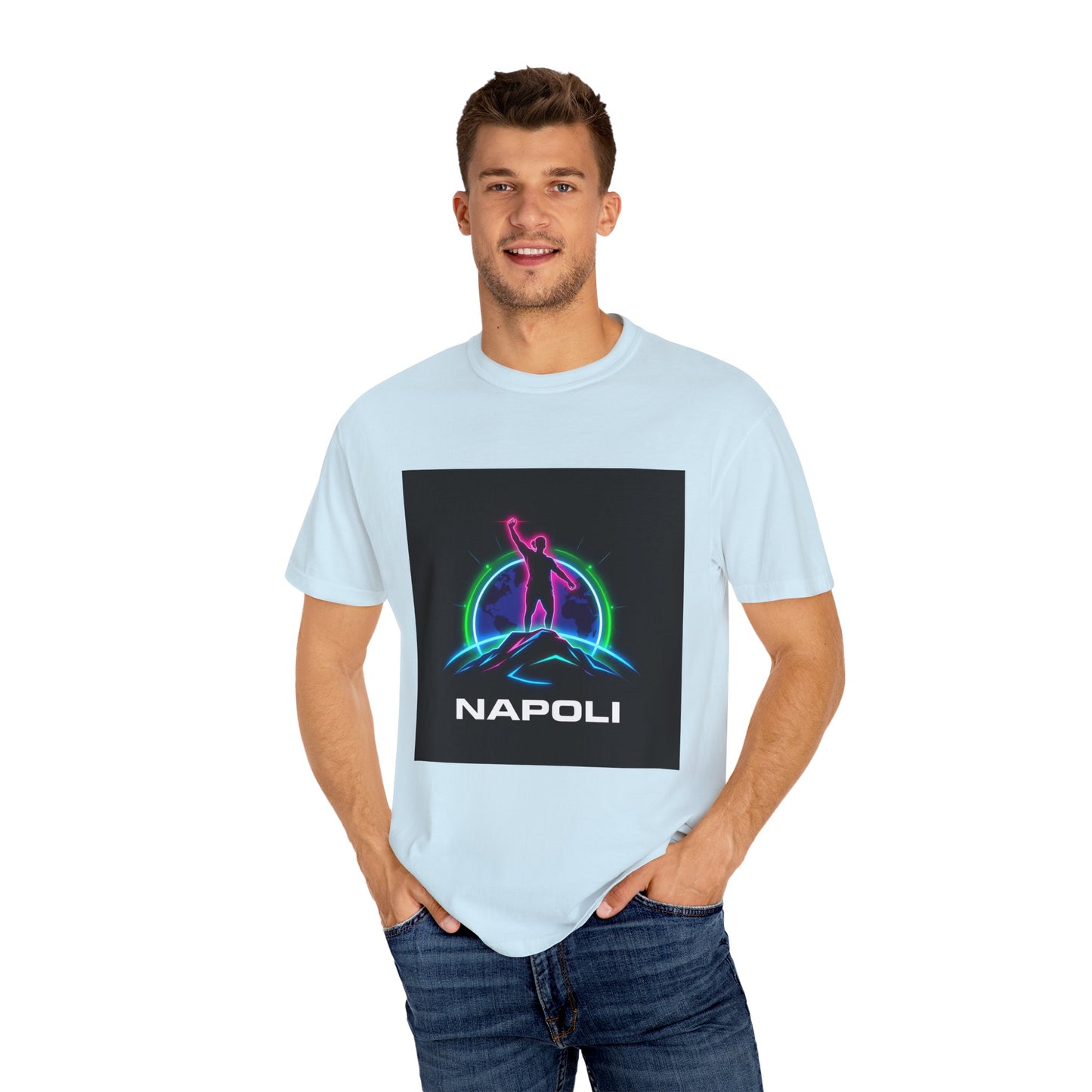 Neon Napoli T-Shirt for Adventurers, Retro Graphic Tee, Perfect for Travelers, Gifts for Him/Her, Cool Streetwear, Casual Outfit