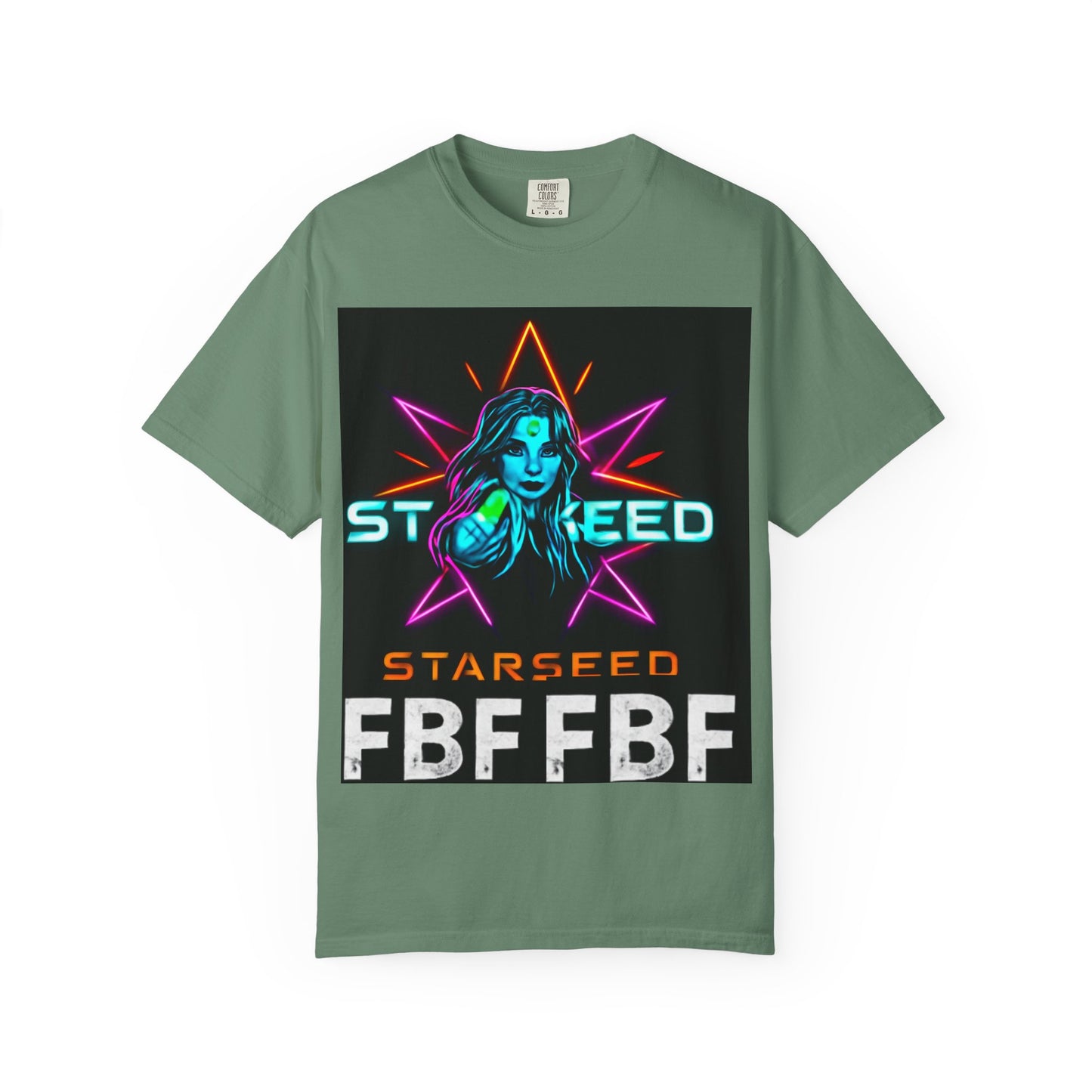 Neon Graphic T-Shirt - Starseed FBF Tee, Unisex Fashion, Cool Gift, Festival Wear, Retro Style, Casual Streetwear