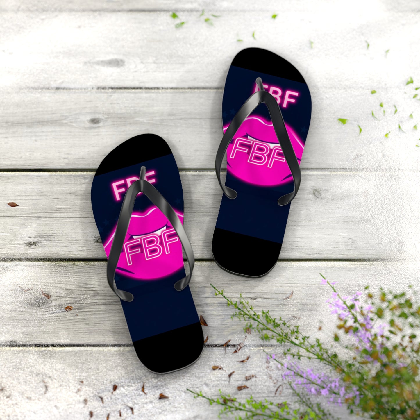 Neon Flip Flops - Trendy Summer Footwear for Beach Days, Pool Parties, and Vacation Vibes | FBF Design