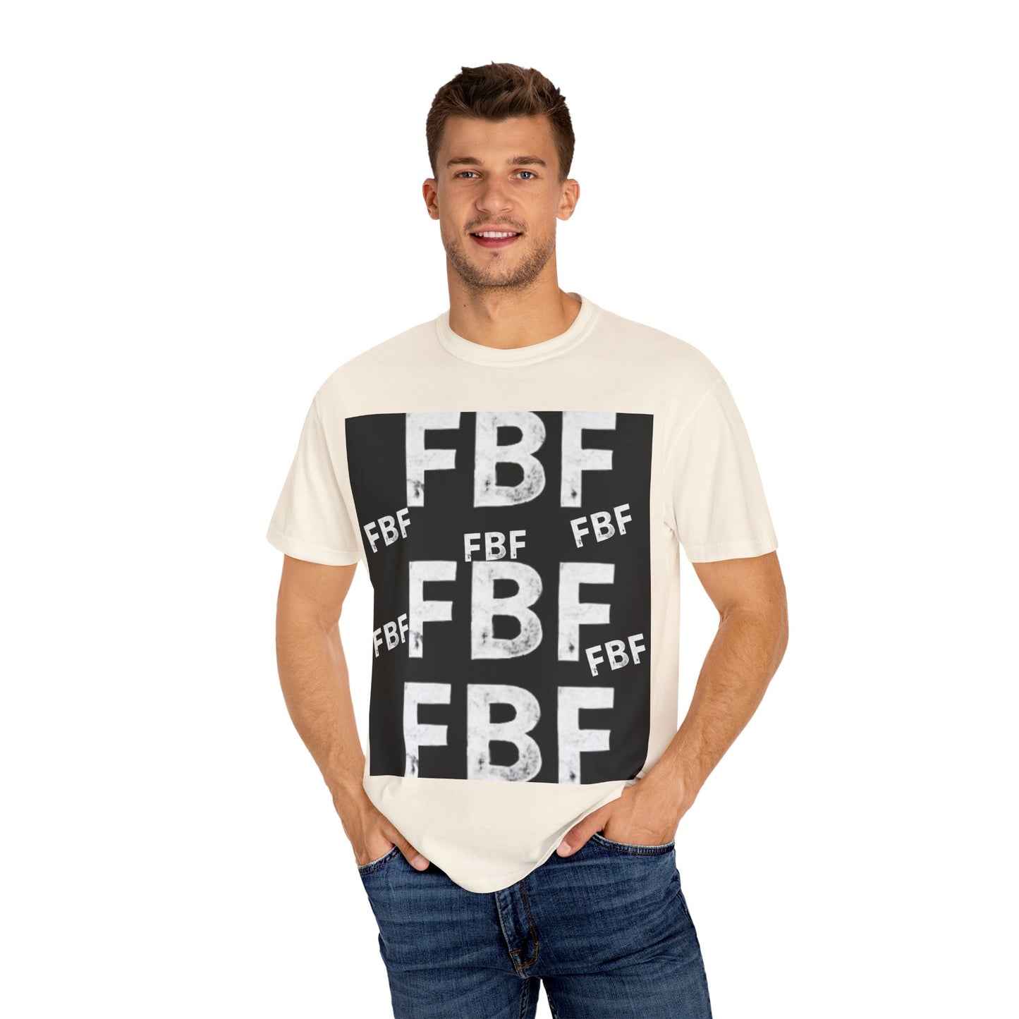 FBF Garment-Dyed Unisex T-shirt, Casual Wear, Graphic Tee, Street Style, Gift for Friends, All Occasions