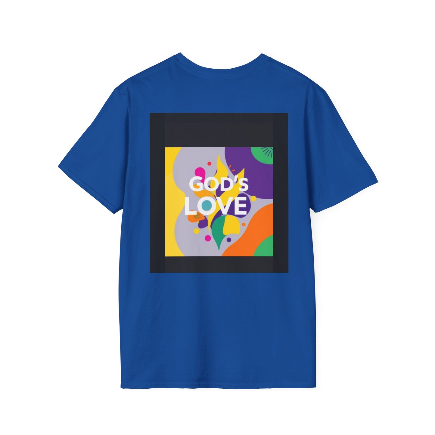 Unisex Softstyle T-Shirt with God's Love Design, Faith Shirt, Inspirational Tee, Christian Apparel, Gift for Believers, Everyday Wear