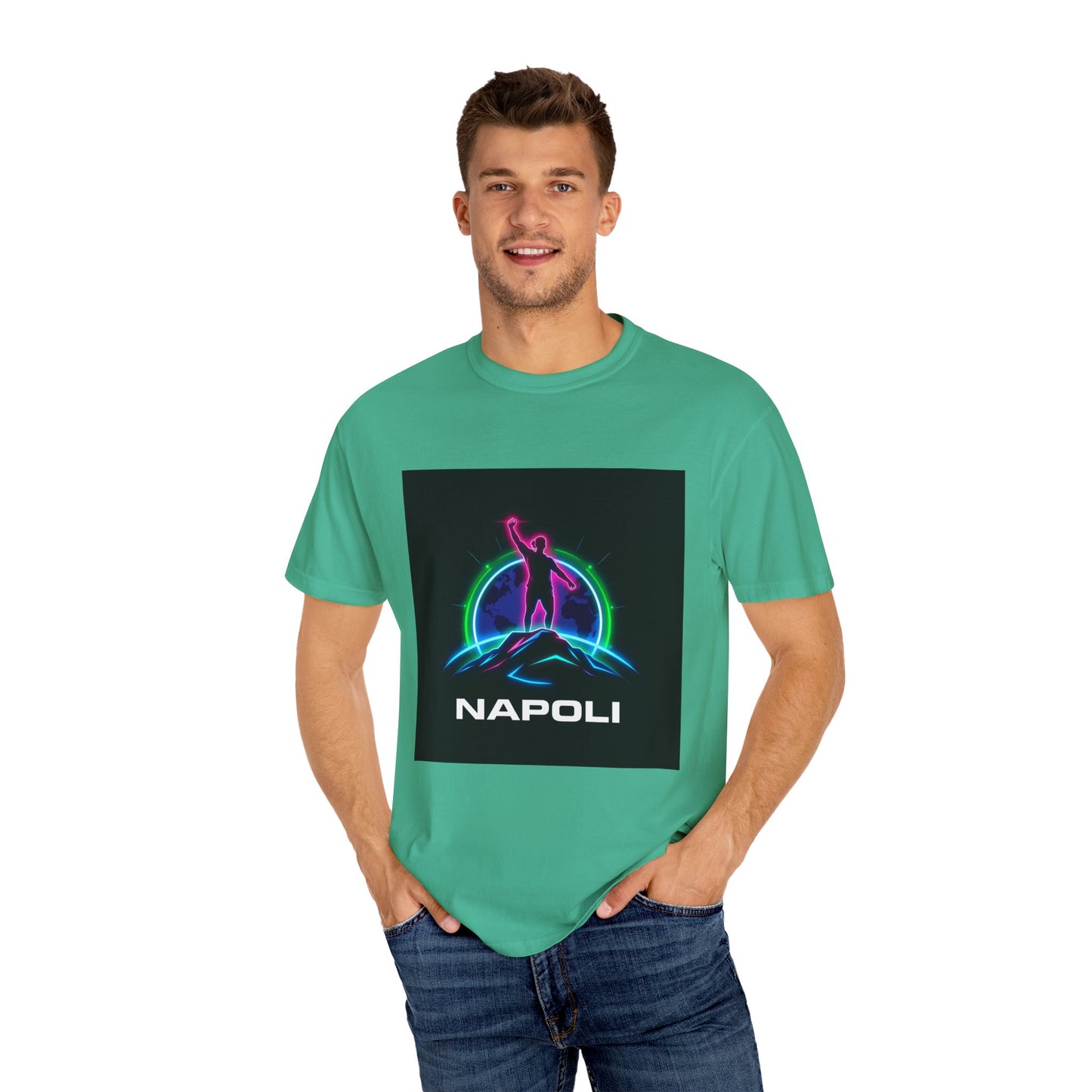 Neon Napoli T-Shirt for Adventurers, Retro Graphic Tee, Perfect for Travelers, Gifts for Him/Her, Cool Streetwear, Casual Outfit