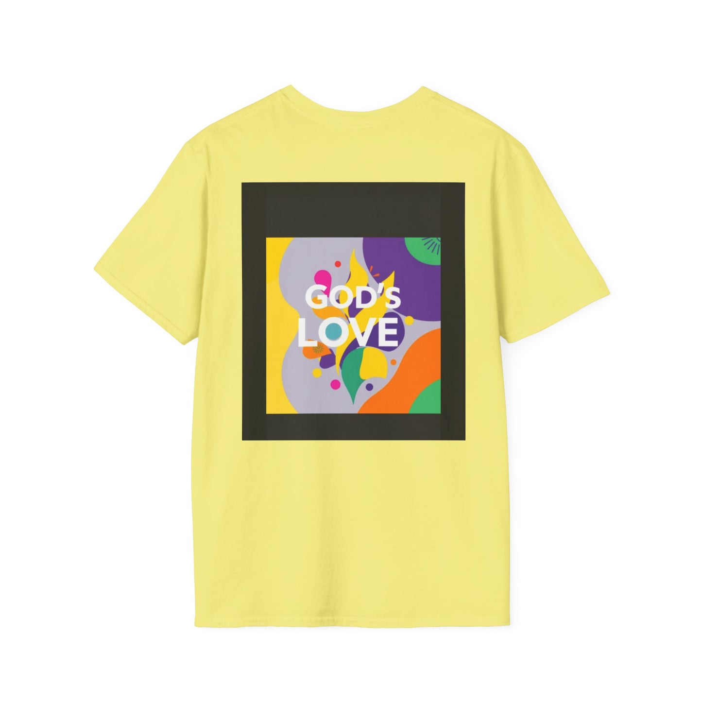 Unisex Softstyle T-Shirt with God's Love Design, Faith Shirt, Inspirational Tee, Christian Apparel, Gift for Believers, Everyday Wear