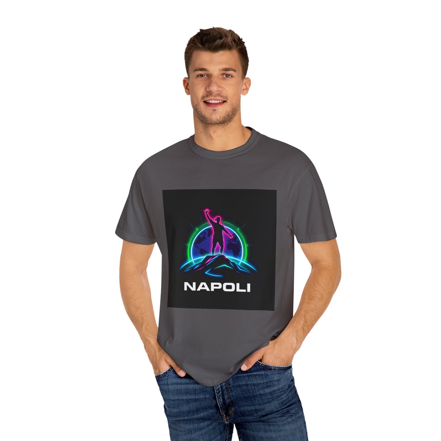 Neon Napoli T-Shirt for Adventurers, Retro Graphic Tee, Perfect for Travelers, Gifts for Him/Her, Cool Streetwear, Casual Outfit