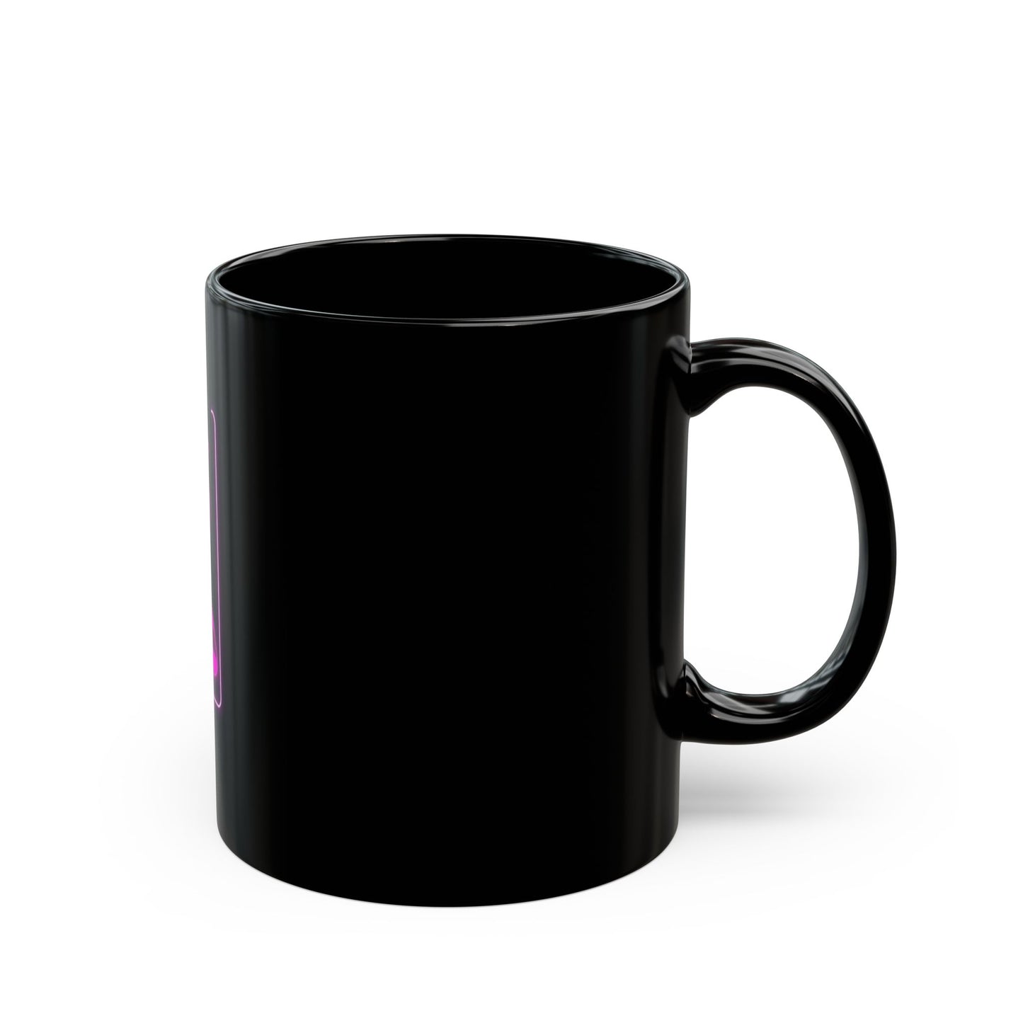 Neon Lover Black Mug - Customizable Gift for Best Friends, Birthday Present, Coffee Lover, Unique Home Decor