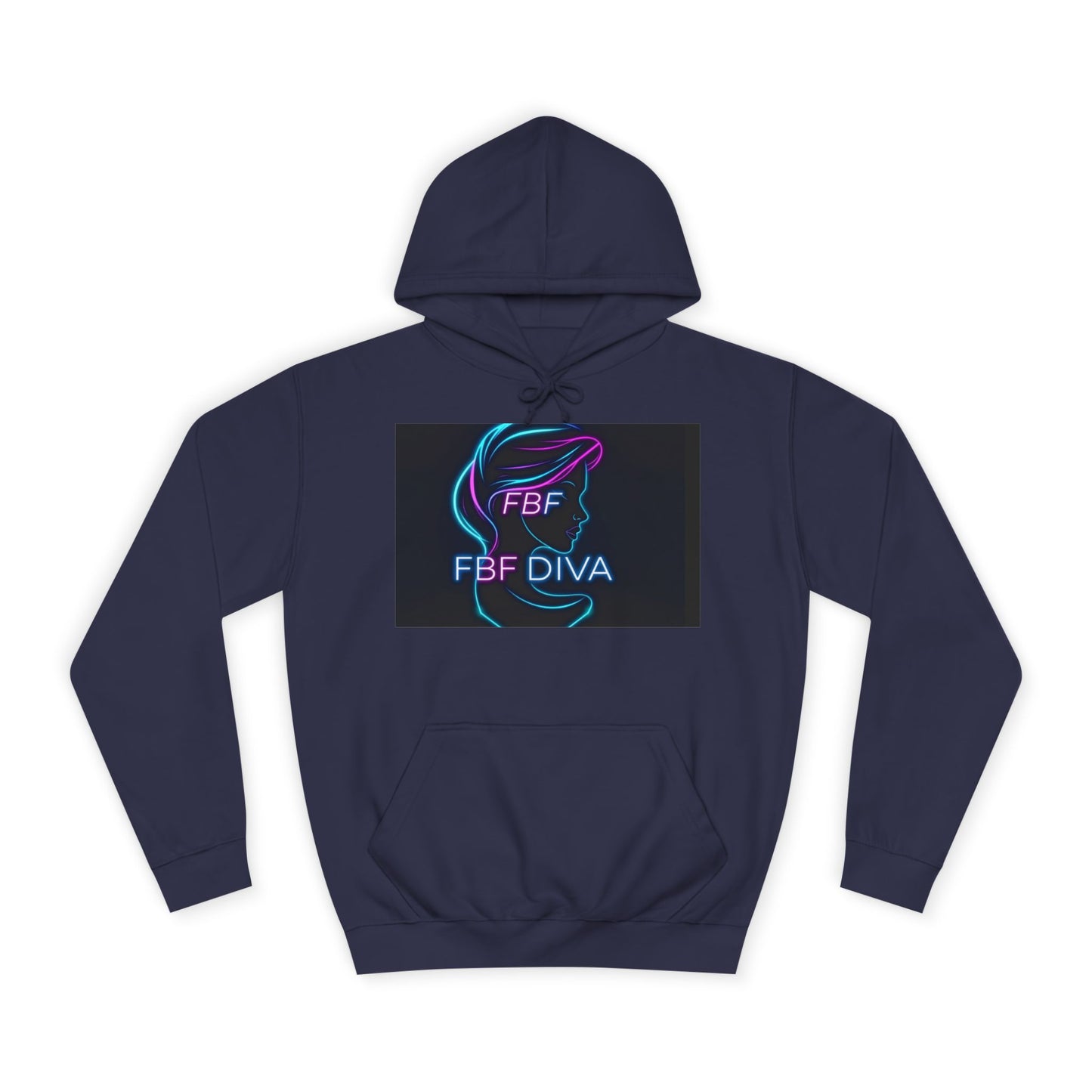 Neon FBF College Hoodie, Unisex Streetwear, Stylish Campus Apparel, Cozy Gift for Students, Trendy College Wear, FBF Diva Hoodie
