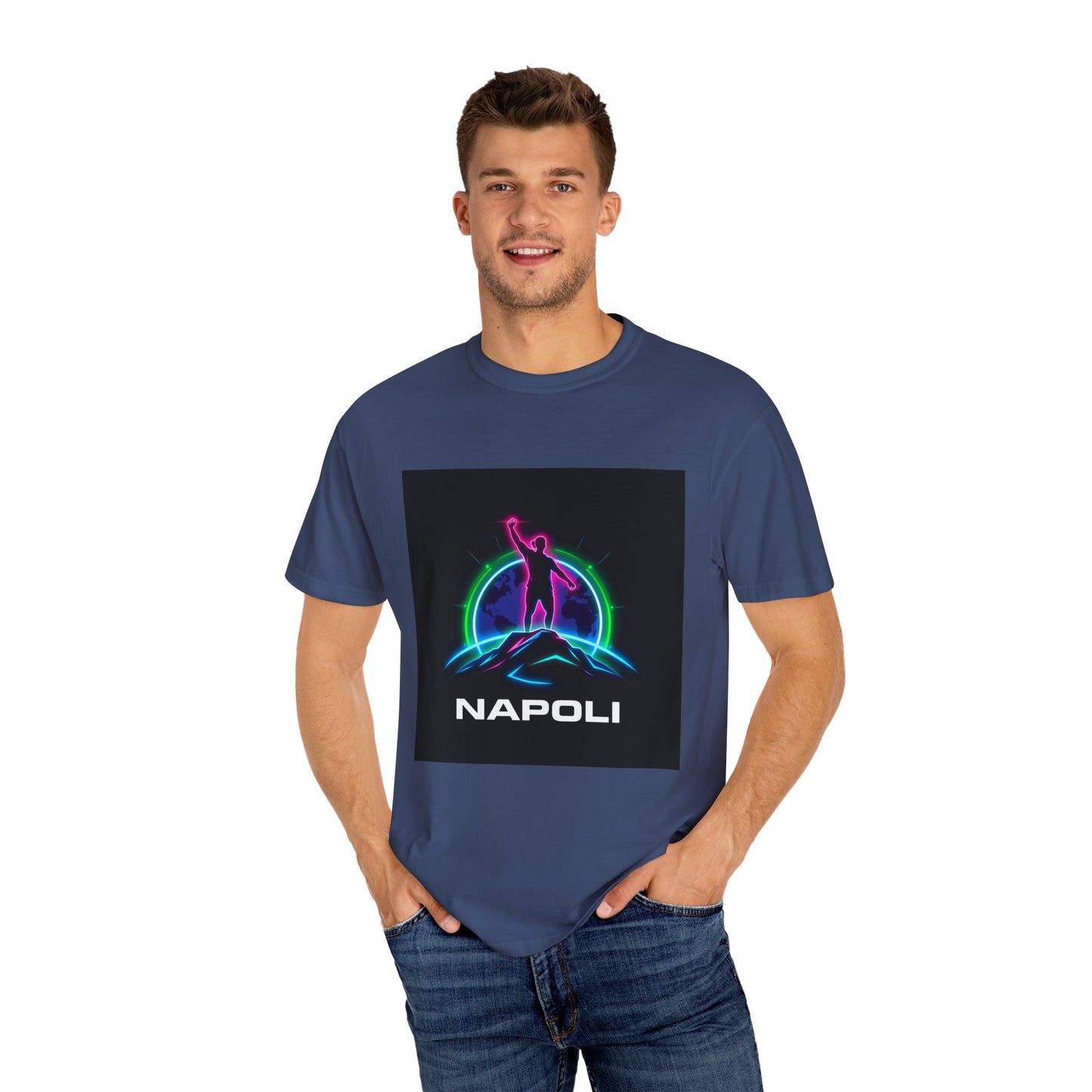 Neon Napoli T-Shirt for Adventurers, Retro Graphic Tee, Perfect for Travelers, Gifts for Him/Her, Cool Streetwear, Casual Outfit