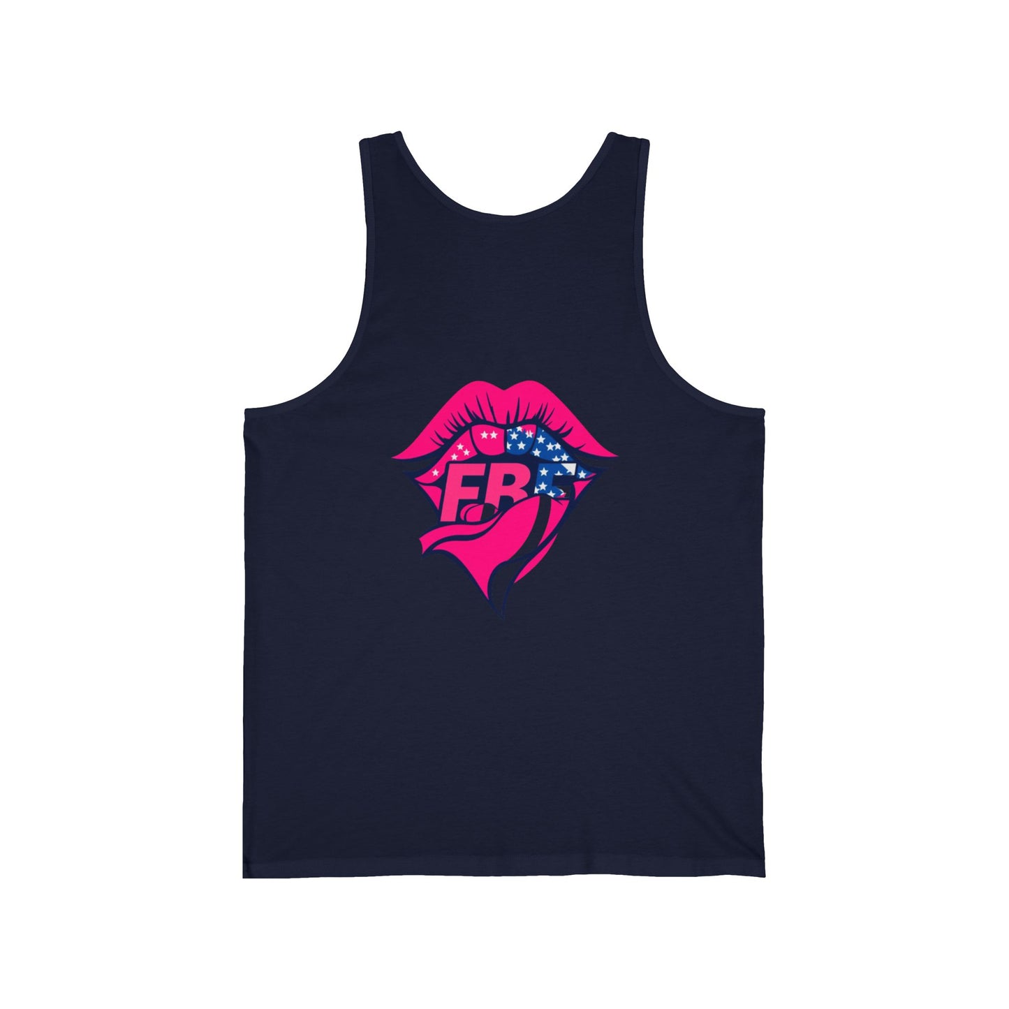 Neon Graphic Unisex Tank, Summer Fashion, Festival Wear, Gift for Her, Patriotic Apparel, Casual Style