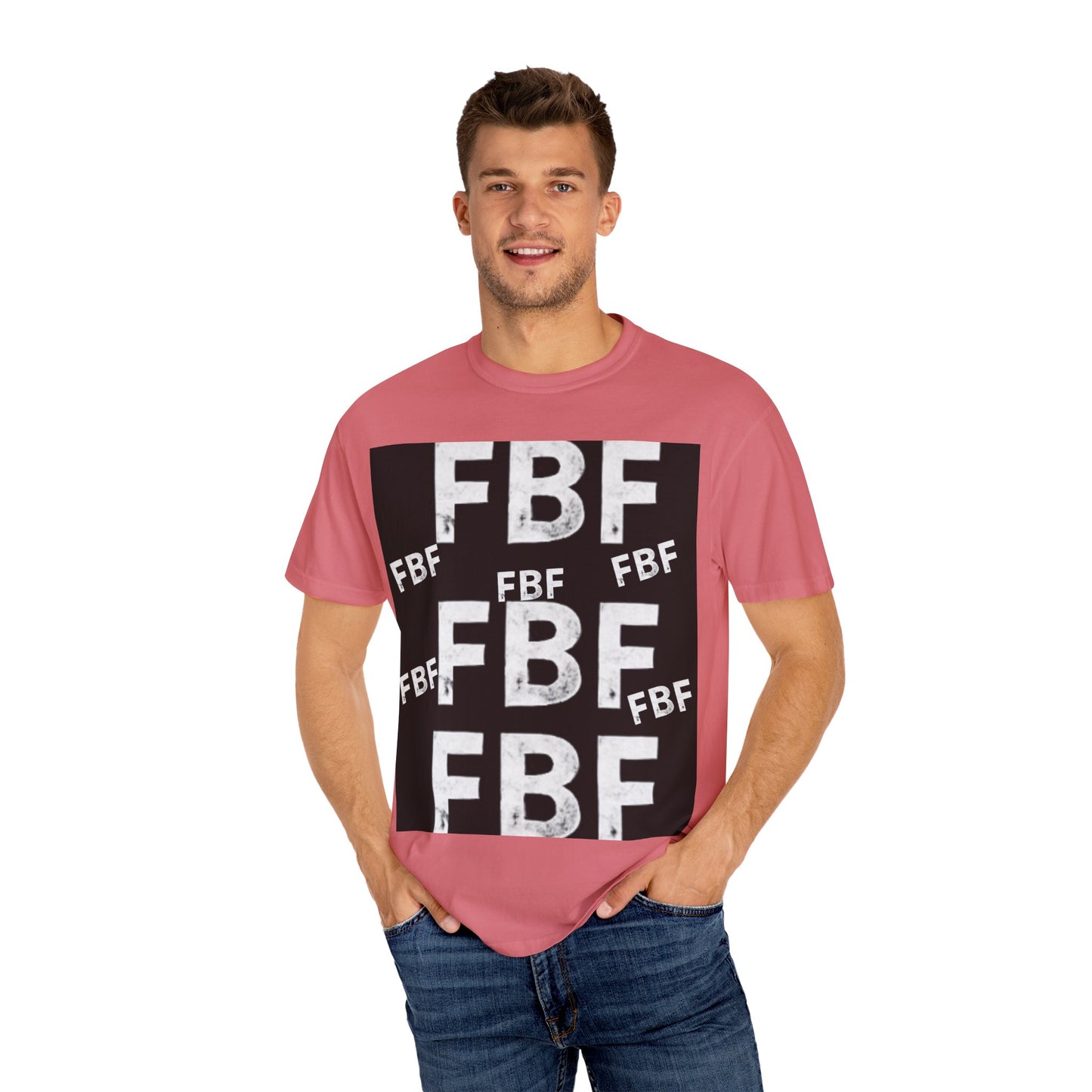 FBF Garment-Dyed Unisex T-shirt, Casual Wear, Graphic Tee, Street Style, Gift for Friends, All Occasions