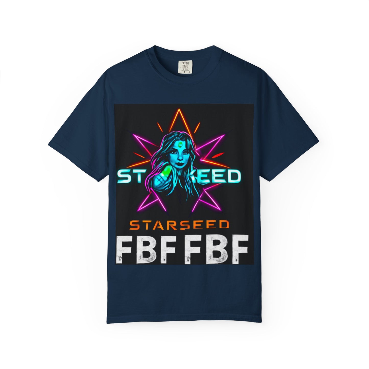 Neon Graphic T-Shirt - Starseed FBF Tee, Unisex Fashion, Cool Gift, Festival Wear, Retro Style, Casual Streetwear
