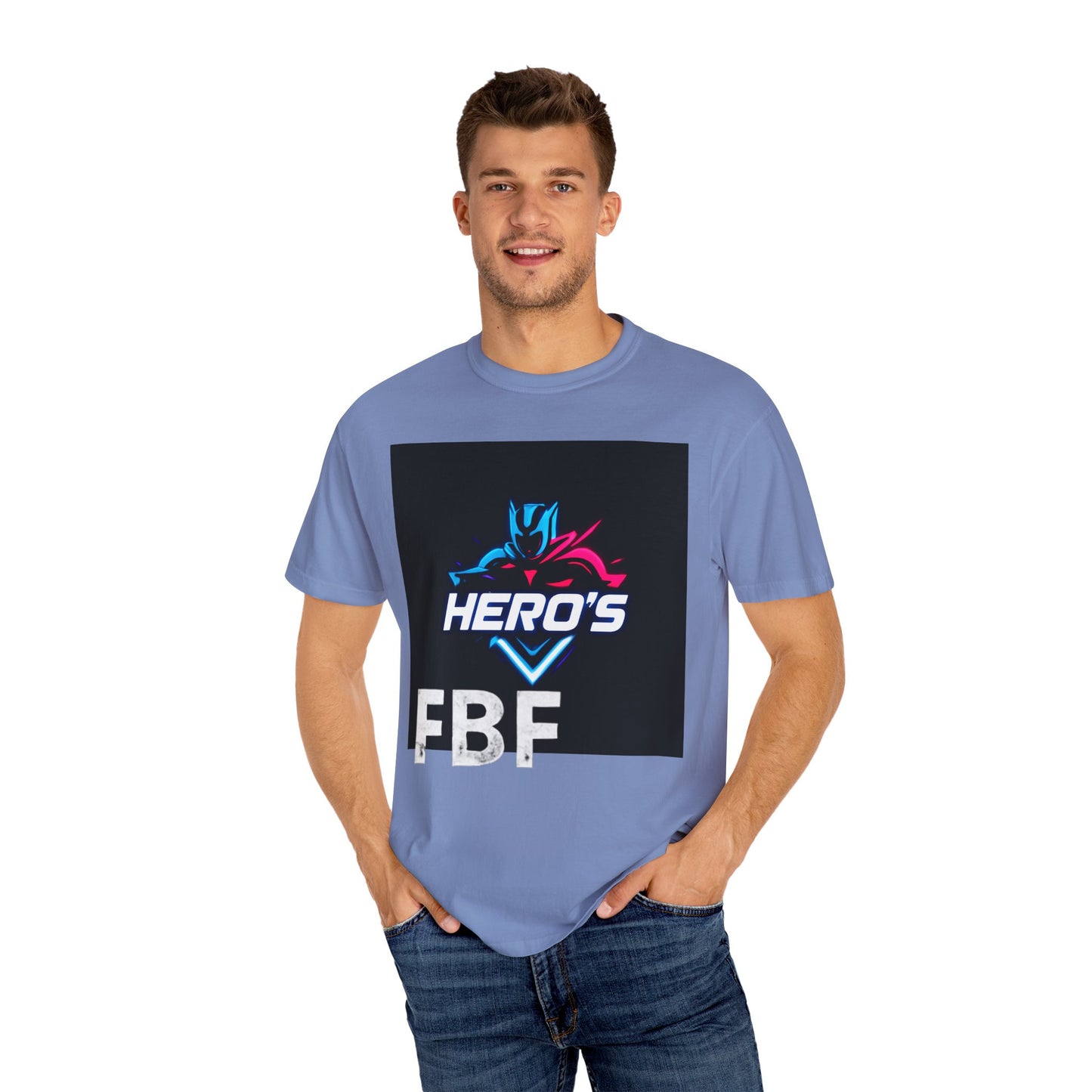 Hero's Unisex Garment-Dyed T-shirt, Casual Tee, Perfect for Gifting, Comic Fans, Hero Celebrations, Graphic Tee, Everyday Wear