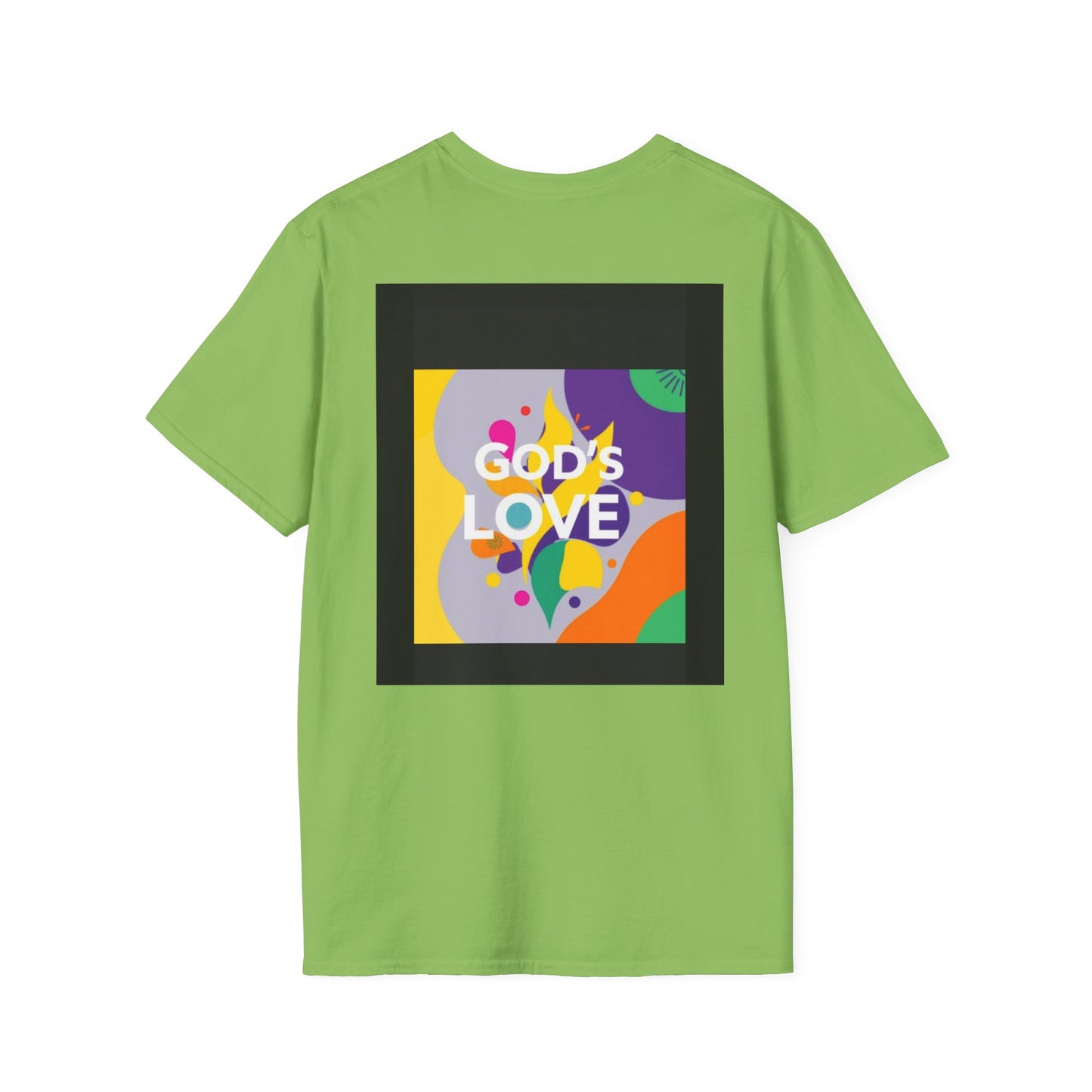 Unisex Softstyle T-Shirt with God's Love Design, Faith Shirt, Inspirational Tee, Christian Apparel, Gift for Believers, Everyday Wear