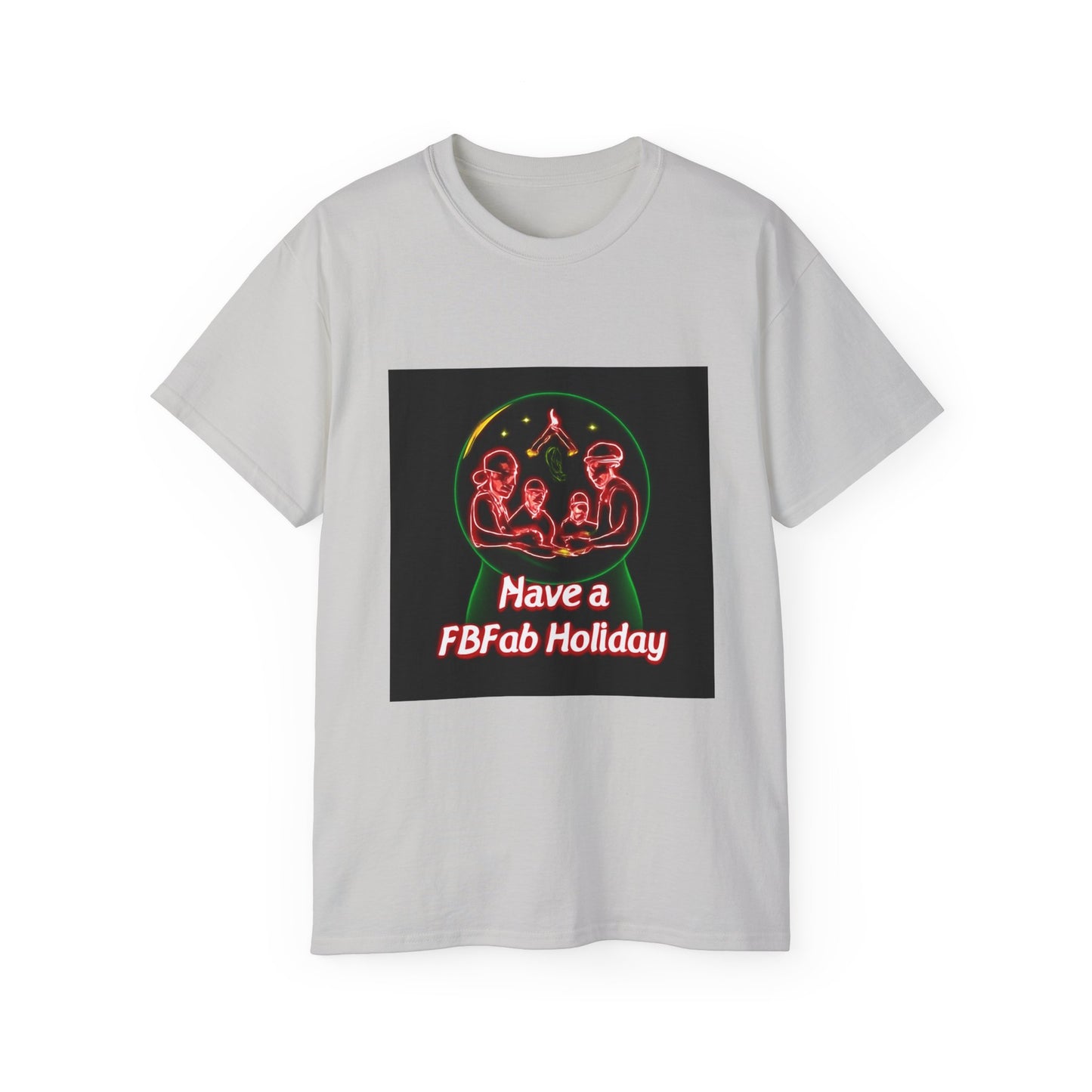 Festive Alien Tee, Unisex Holiday T-Shirt, Graphic Tee for Parties, Fun Gift for Friends, Quirky Style for Casual Wear