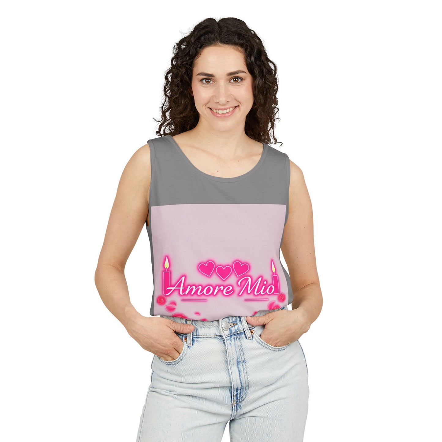 Unisex Graphic Tank Top, Cute Casual Summer Wear, Perfect for Gifts, Self-Love Celebration, Festive & Fun, Daily Comfort