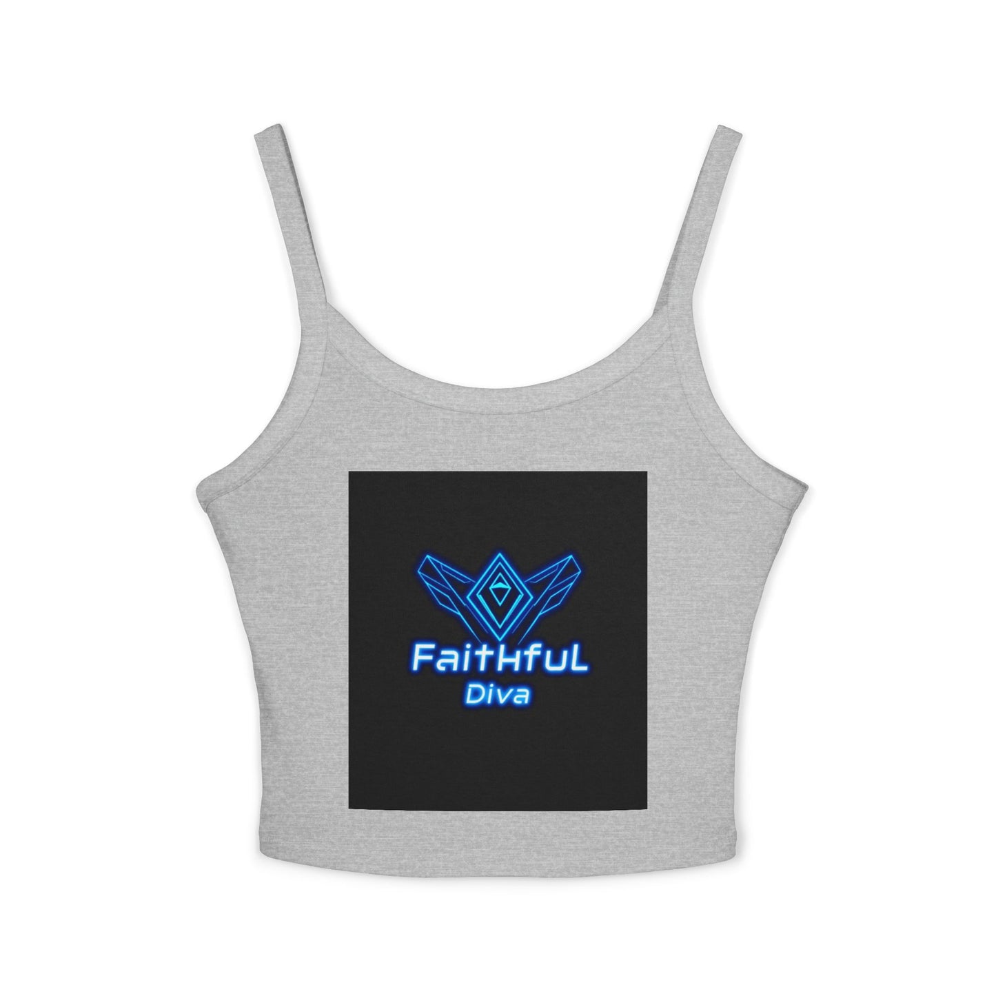 Neon Vibes Spaghetti Strap Tank Top, Stylish Crop Top, Summer Wear, Festival Fashion, Music Concert Top, Gifts for Her