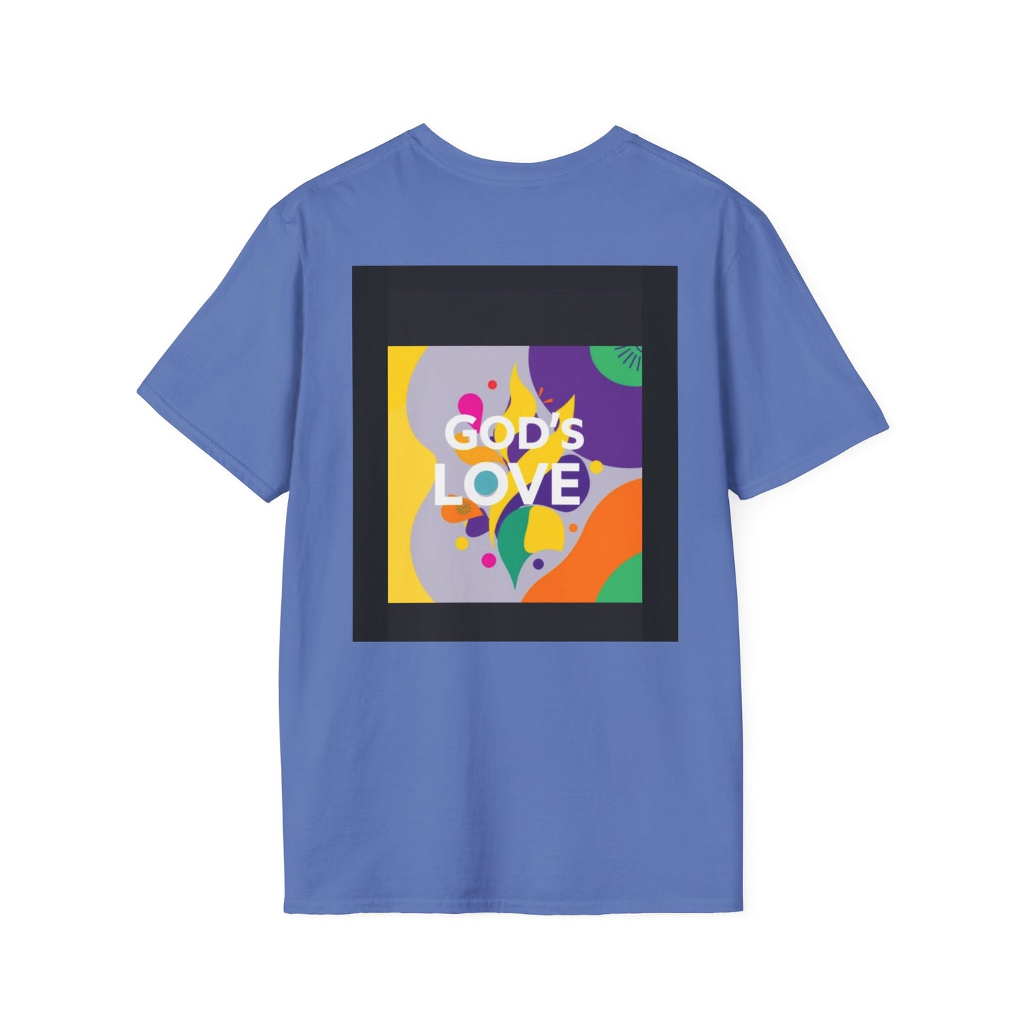 Unisex Softstyle T-Shirt with God's Love Design, Faith Shirt, Inspirational Tee, Christian Apparel, Gift for Believers, Everyday Wear