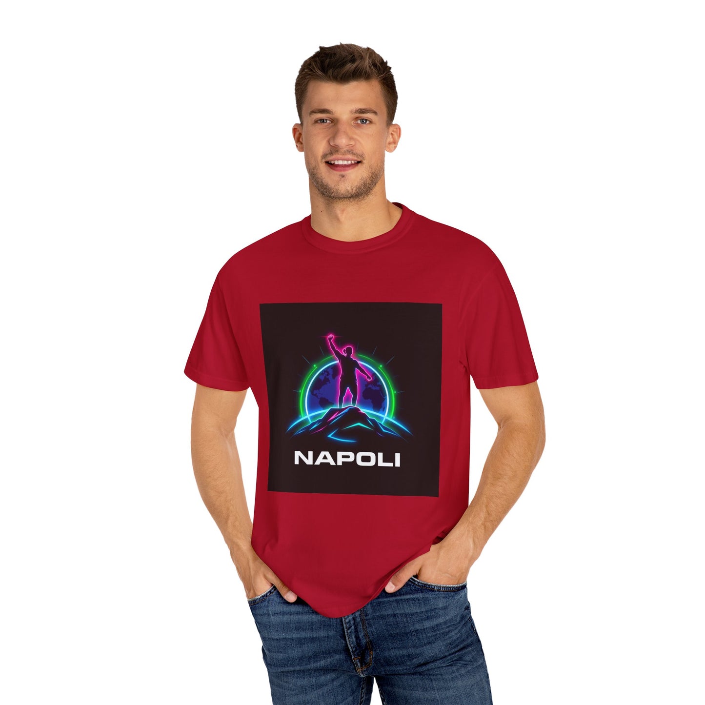 Neon Napoli T-Shirt for Adventurers, Retro Graphic Tee, Perfect for Travelers, Gifts for Him/Her, Cool Streetwear, Casual Outfit