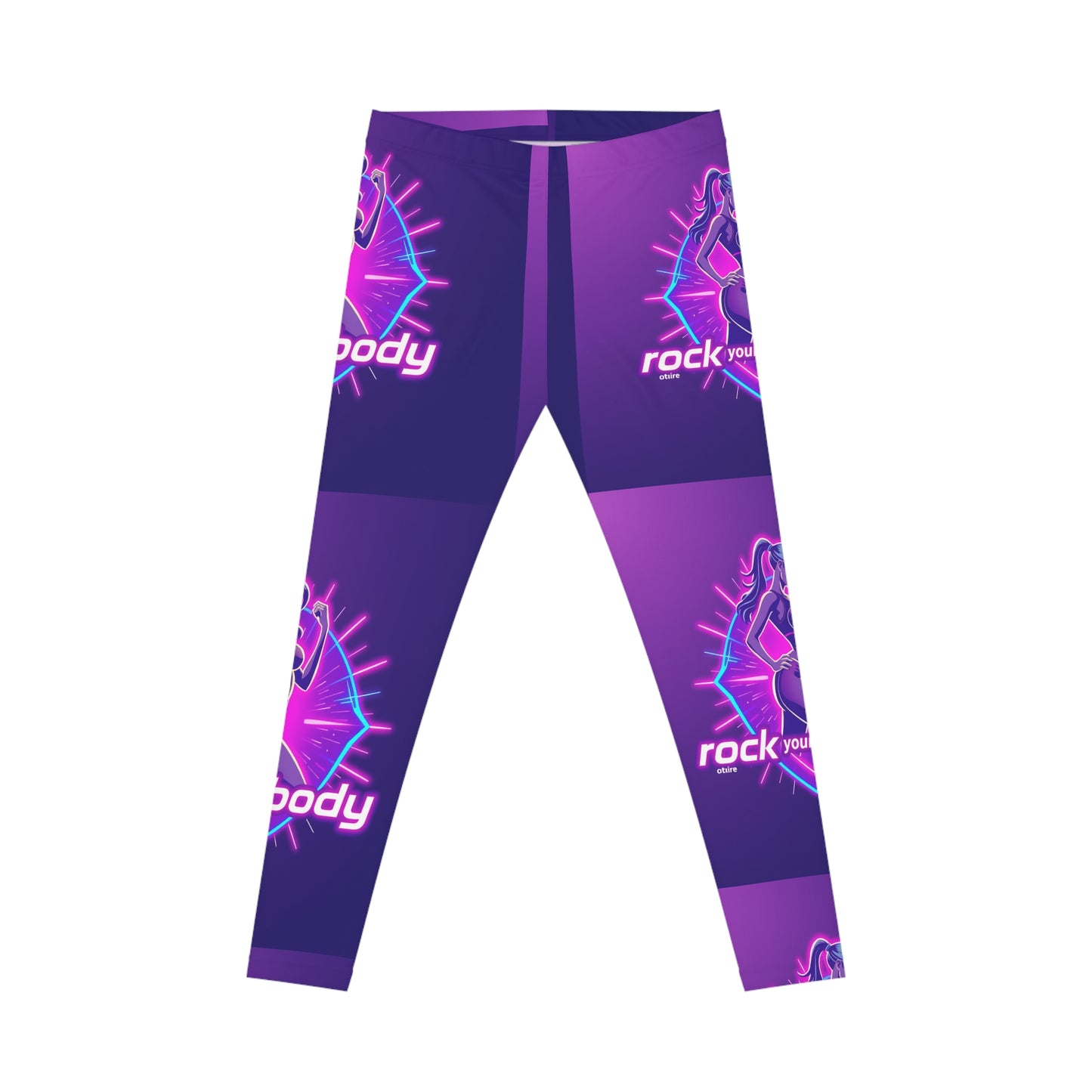 Rock Your Body Women's Casual Leggings, Trendy Workout Leggings, Fitness Tights, Lounge Pants, Stylish Activewear