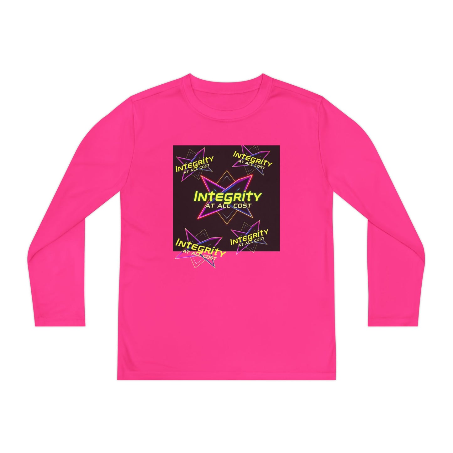 Integrity Youth Long Sleeve Tee, Cool Graphic Shirt, Motivational Apparel, Perfect for Sports, Birthday Gift