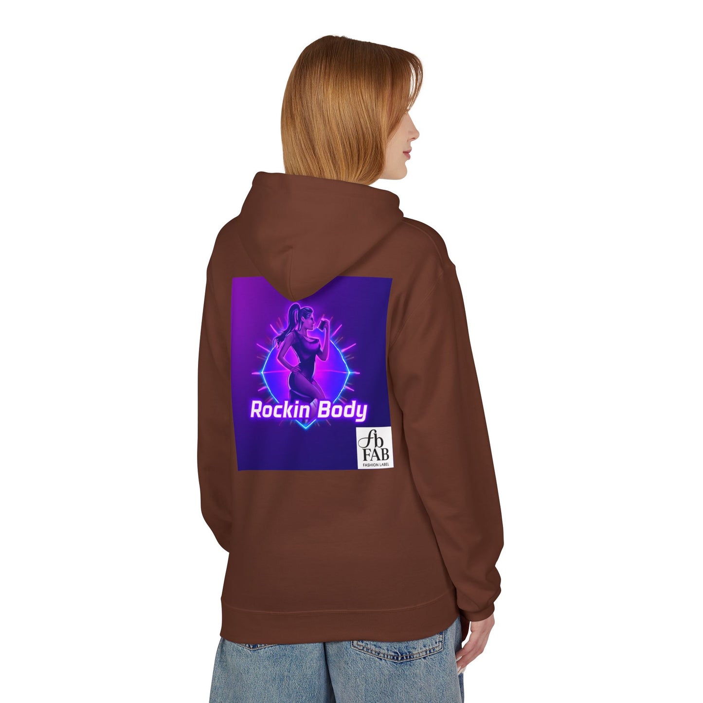 Rock Your Body Fleece Hoodie | Unisex Midweight Hoodie, Cozy Sweatshirt, Unique Gift for Fitness Lovers, Casual Wear, Music Inspired Apparel