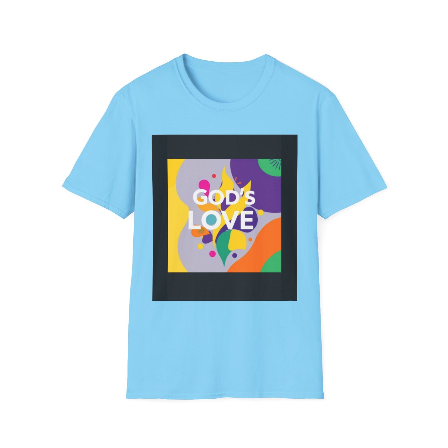 Unisex Softstyle T-Shirt with God's Love Design, Faith Shirt, Inspirational Tee, Christian Apparel, Gift for Believers, Everyday Wear