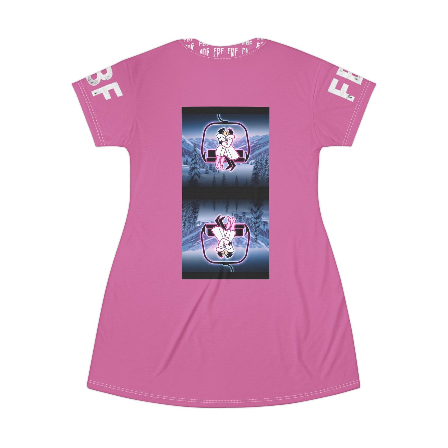 Neon Retro Vibes T‑Shirt Dress