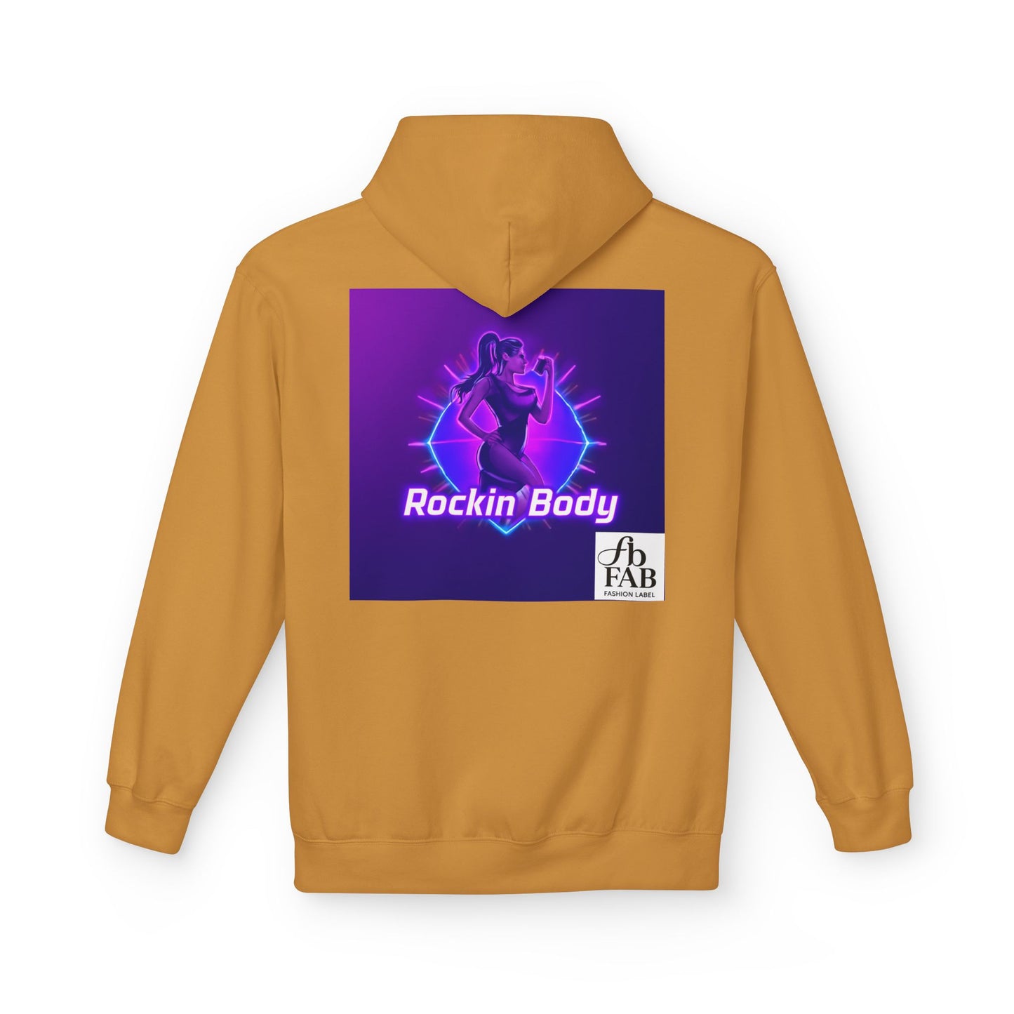 Rock Your Body Fleece Hoodie | Unisex Midweight Hoodie, Cozy Sweatshirt, Unique Gift for Fitness Lovers, Casual Wear, Music Inspired Apparel