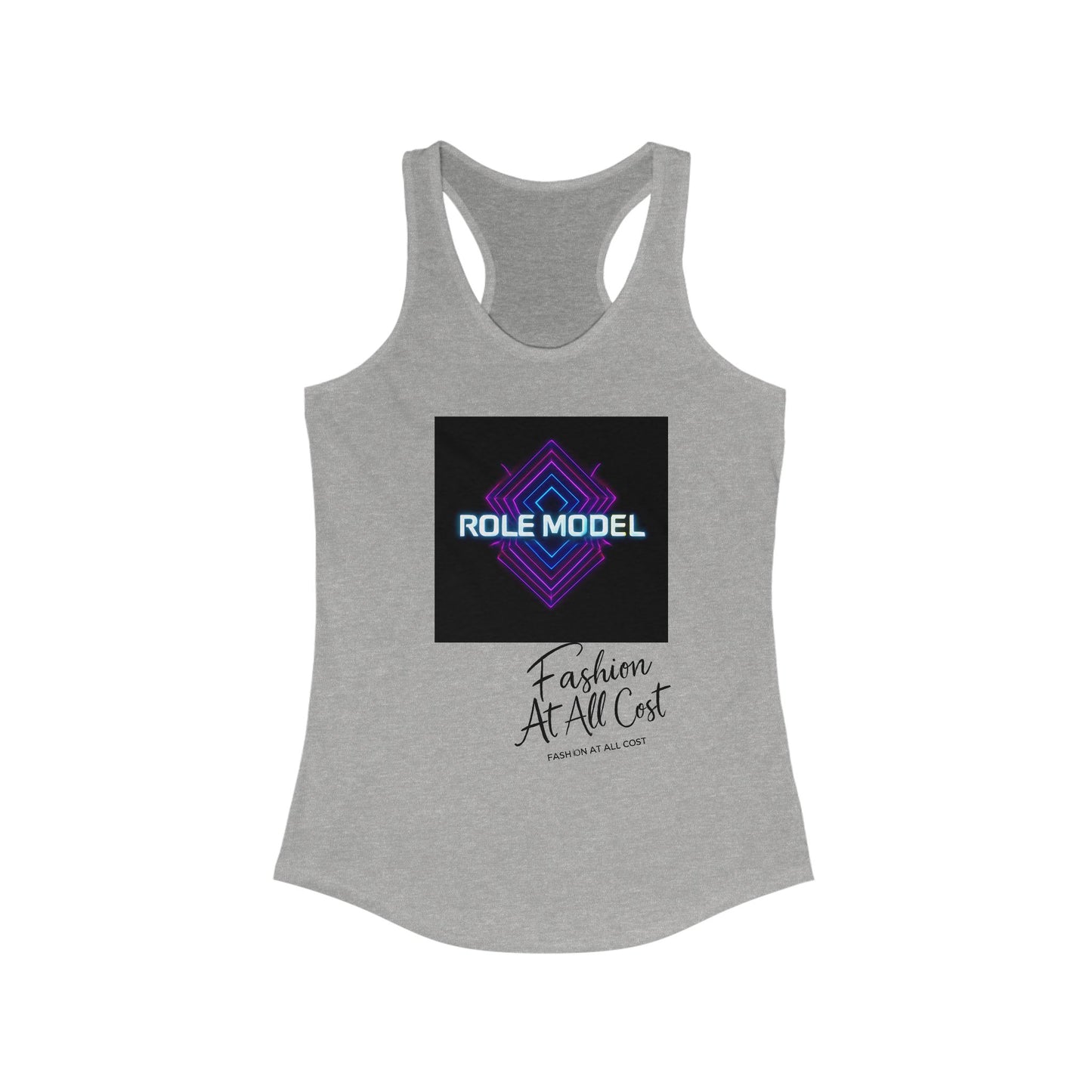 Role Model Racerback Tank Top, Stylish Fitness Top, Workout Apparel, Casual Summer Wear, Gift for Strong Women, Inspirational Fitness Shirt