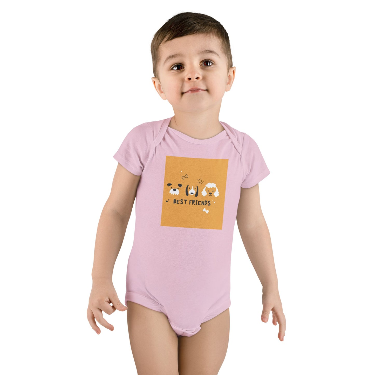 Best friends doggie Baby Short Sleeve Onesie®