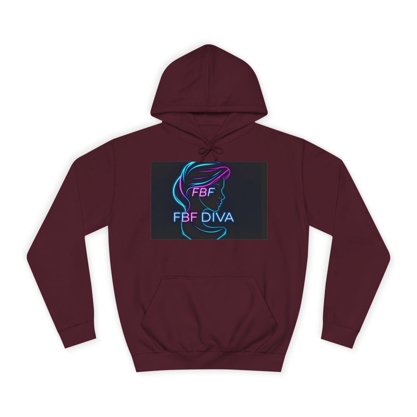 Neon FBF College Hoodie, Unisex Streetwear, Stylish Campus Apparel, Cozy Gift for Students, Trendy College Wear, FBF Diva Hoodie