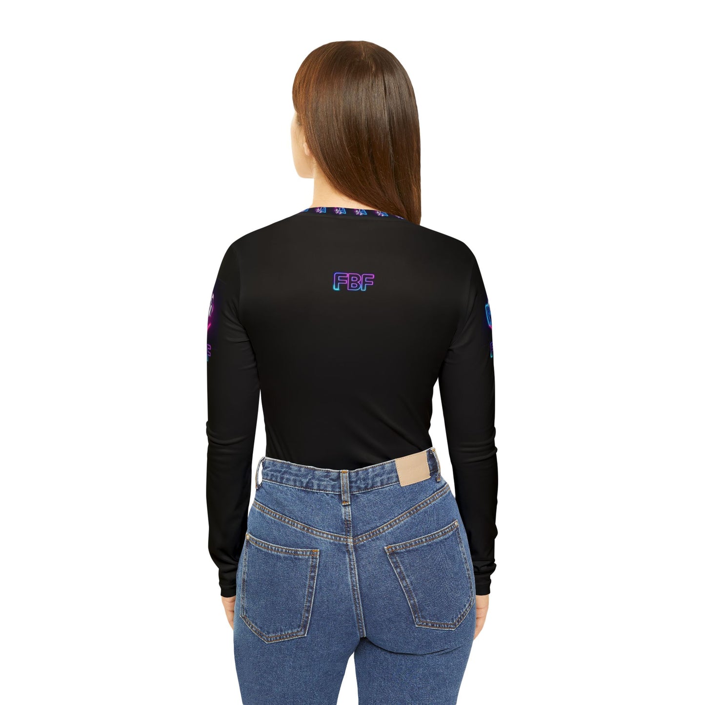Cosmic Love Long Sleeve V-Neck Shirt - Retro Style Graphic Tee, Women's Fashion, Gift for Her, Halloween Outfit, Everyday Wear